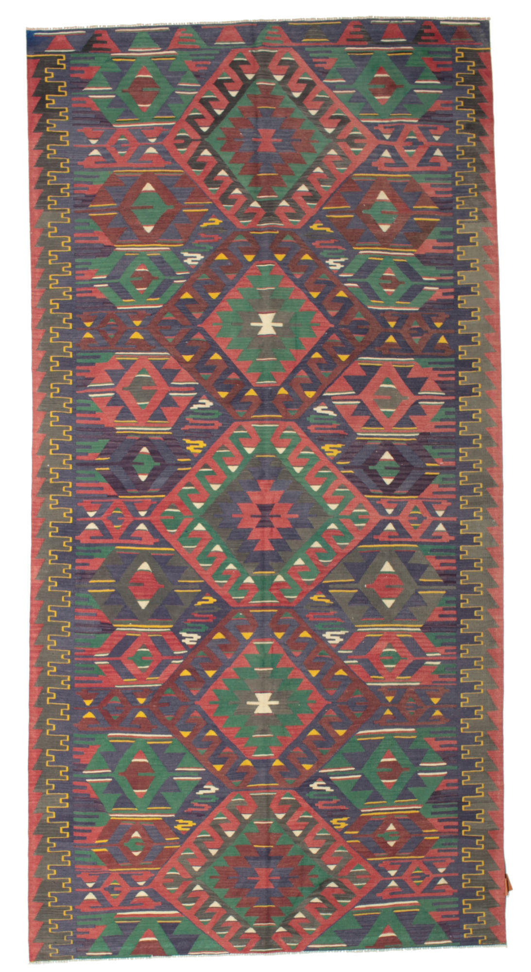 Kelim Vintage Türkei Teppich 169×334