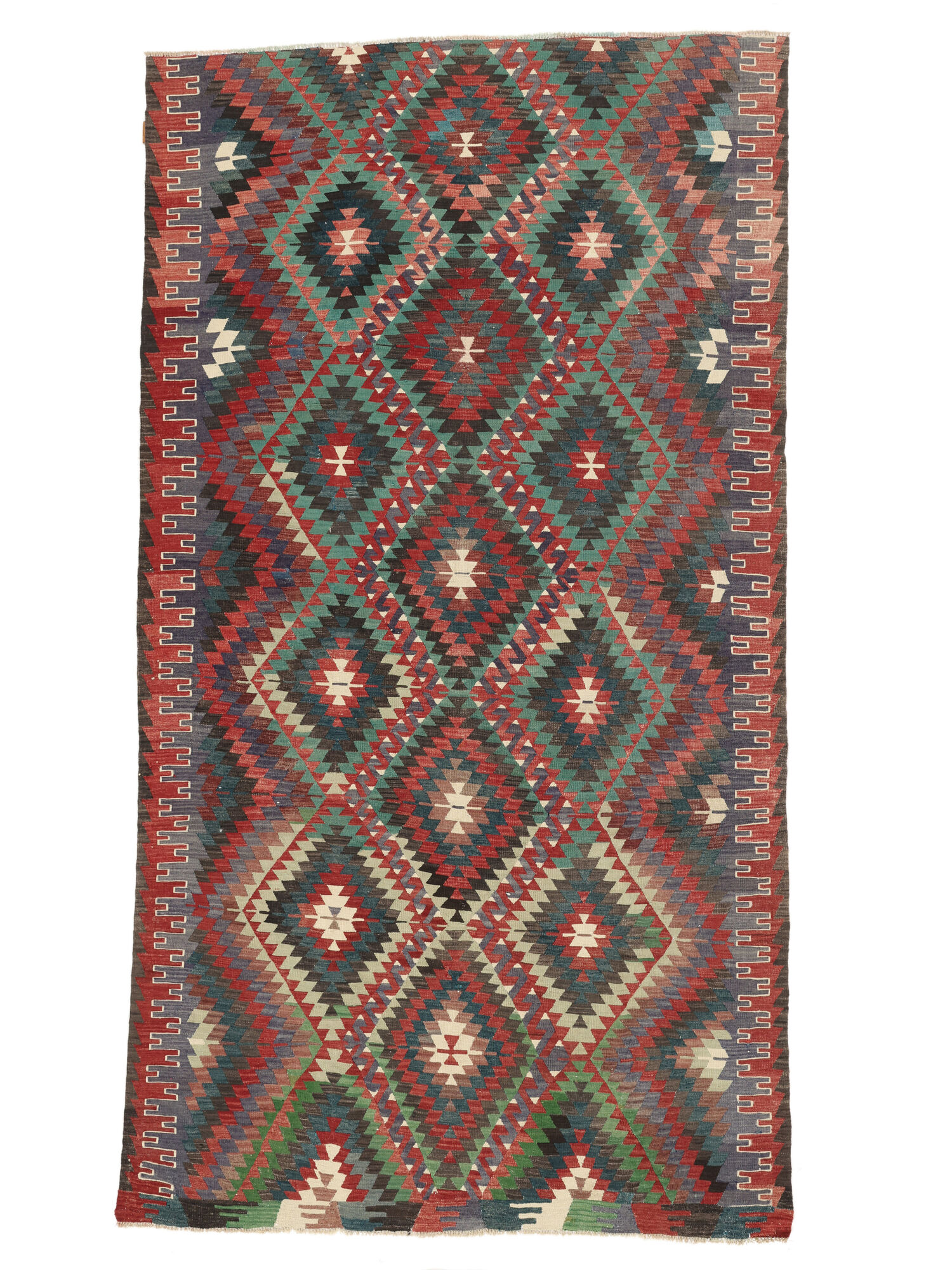 Kelim Vintage Türkei Teppich 188×343