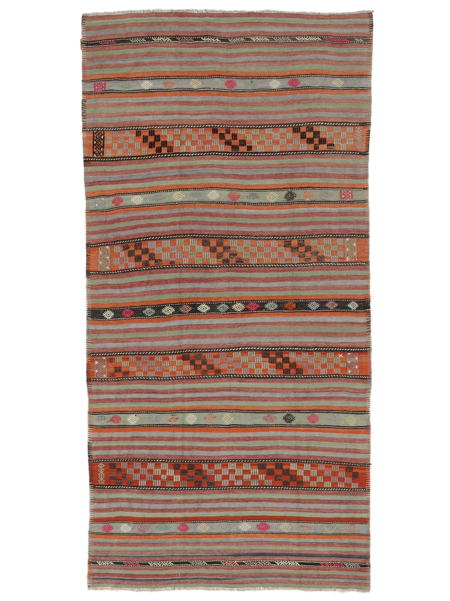 Kelim Vintage Türkei Teppich 178×352