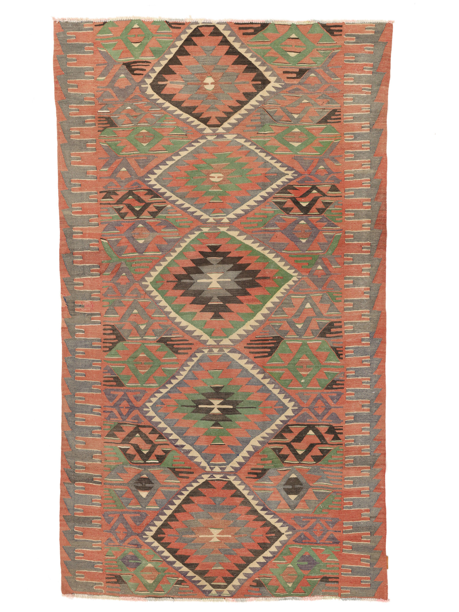 
    Kilim Vintage Turkish - Brown - 163 x 297 cm
  