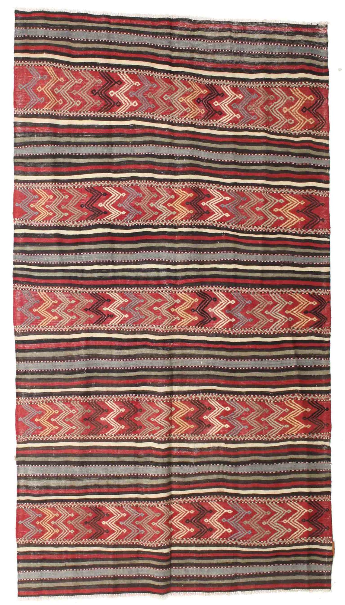 Kelim Vintage Türkei Teppich 140×254