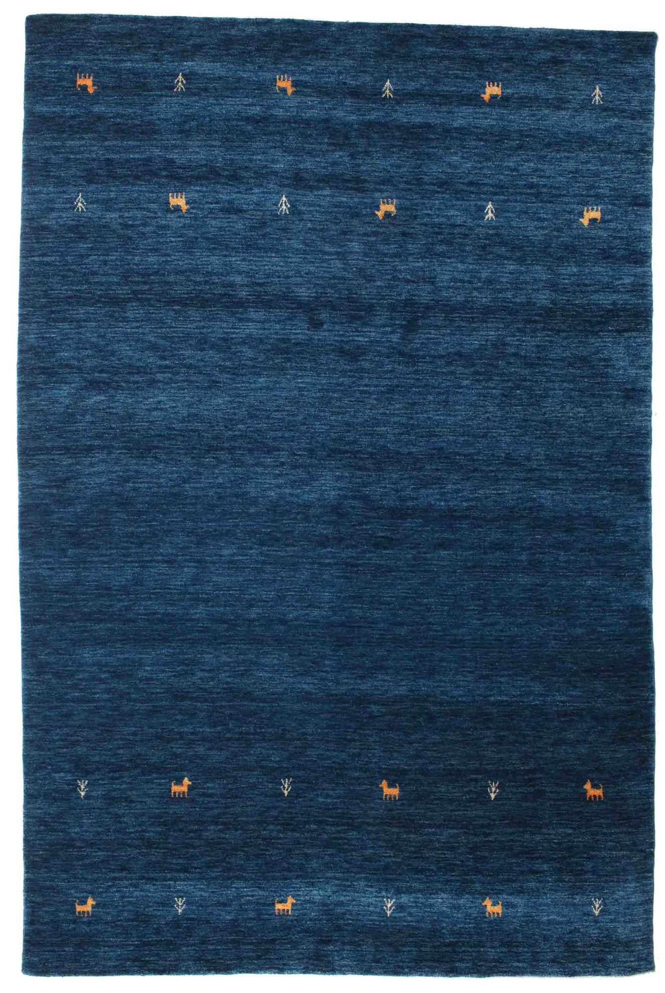 
    Gabbeh loom Two Lines - Dark blue - 190 x 290 cm
  