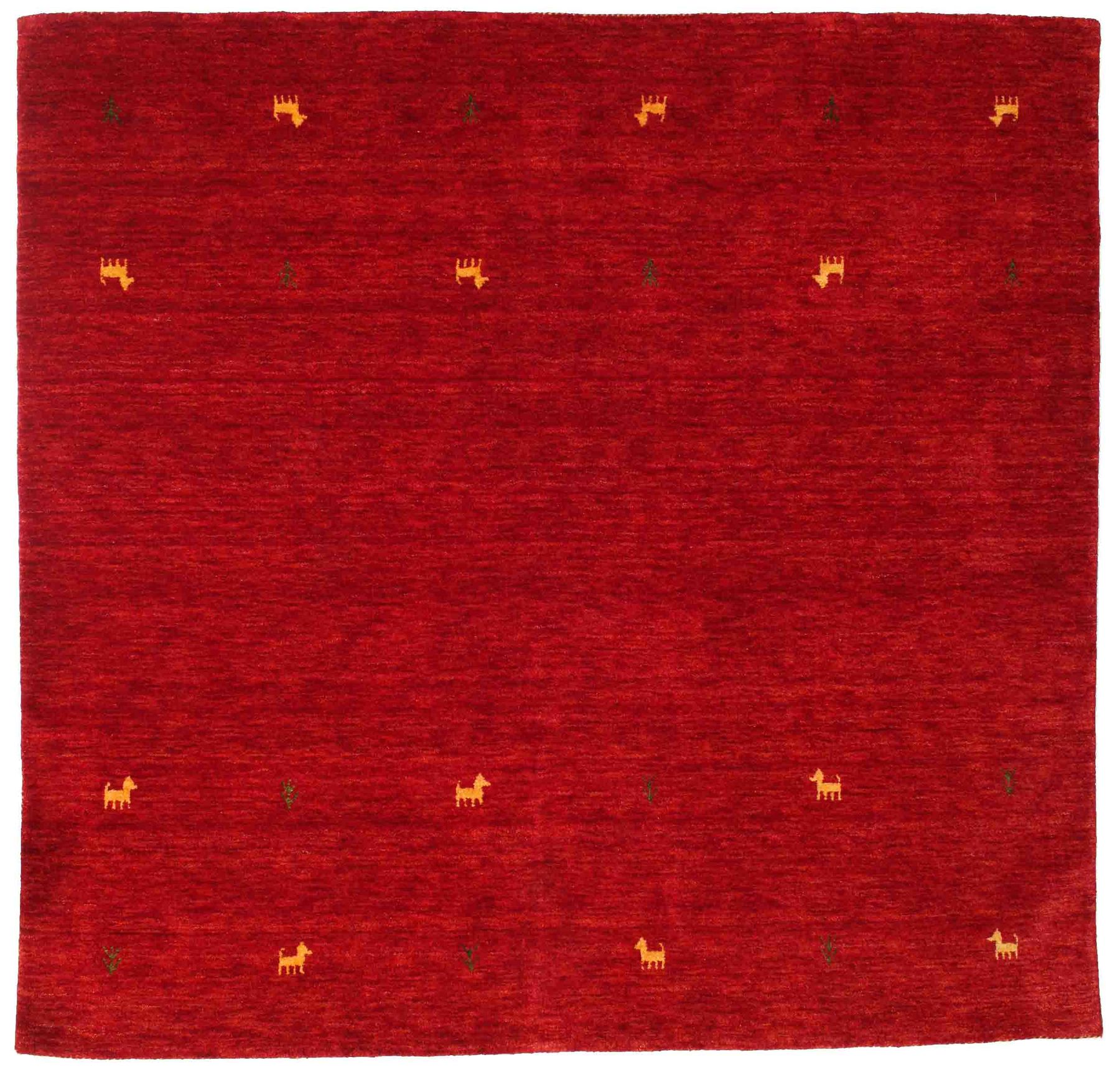 
    Gabbeh loom Two Lines - Red - 200 x 200 cm
  
