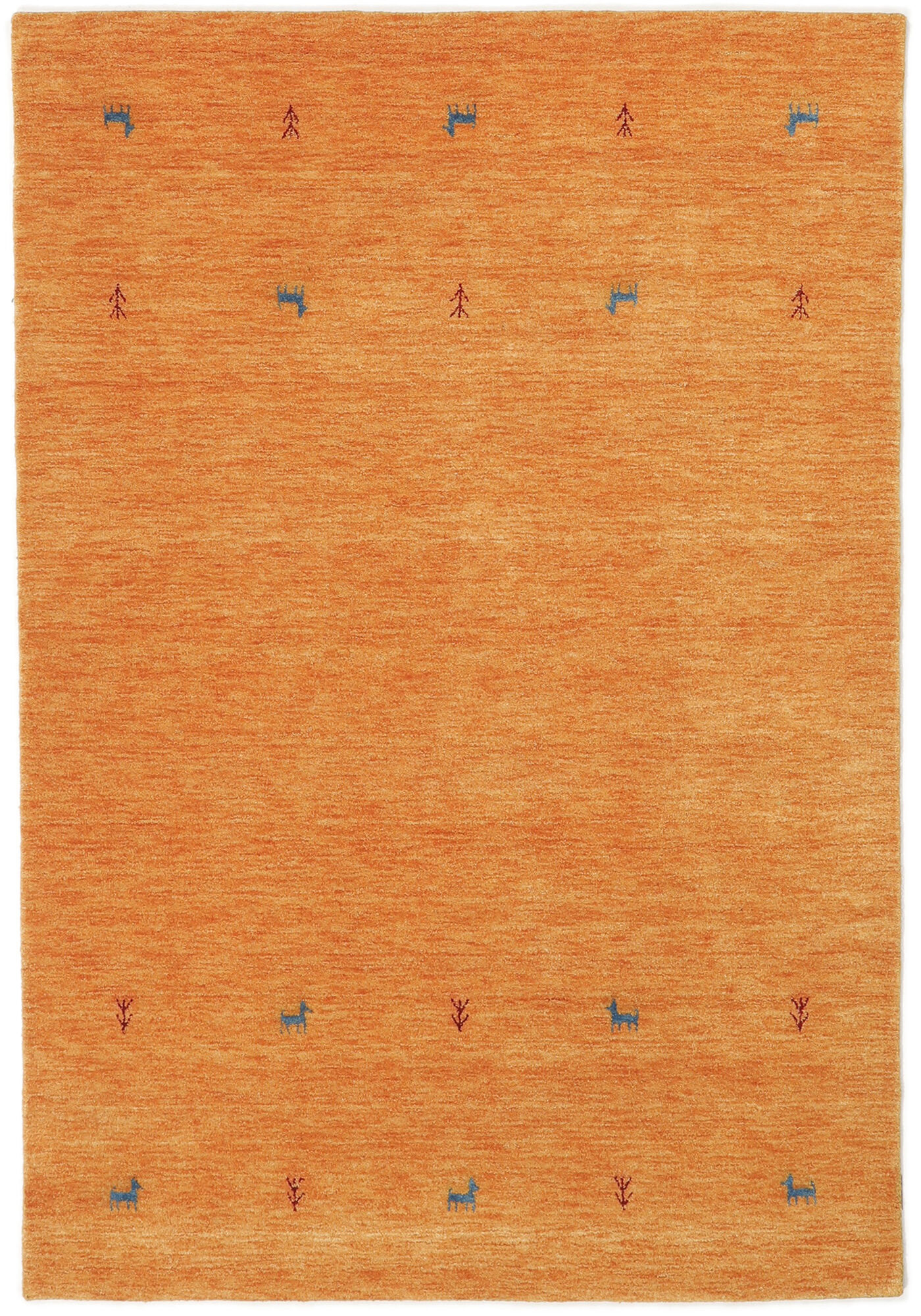
    Gabbeh loom Two Lines - Orange - 160 x 230 cm
  