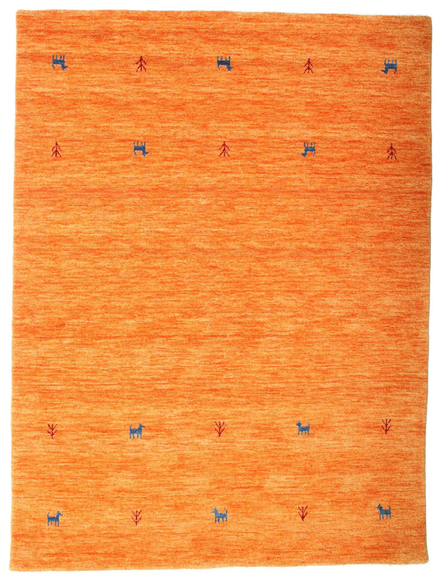 
    Gabbeh loom Two Lines - Orange - 140 x 200 cm
  