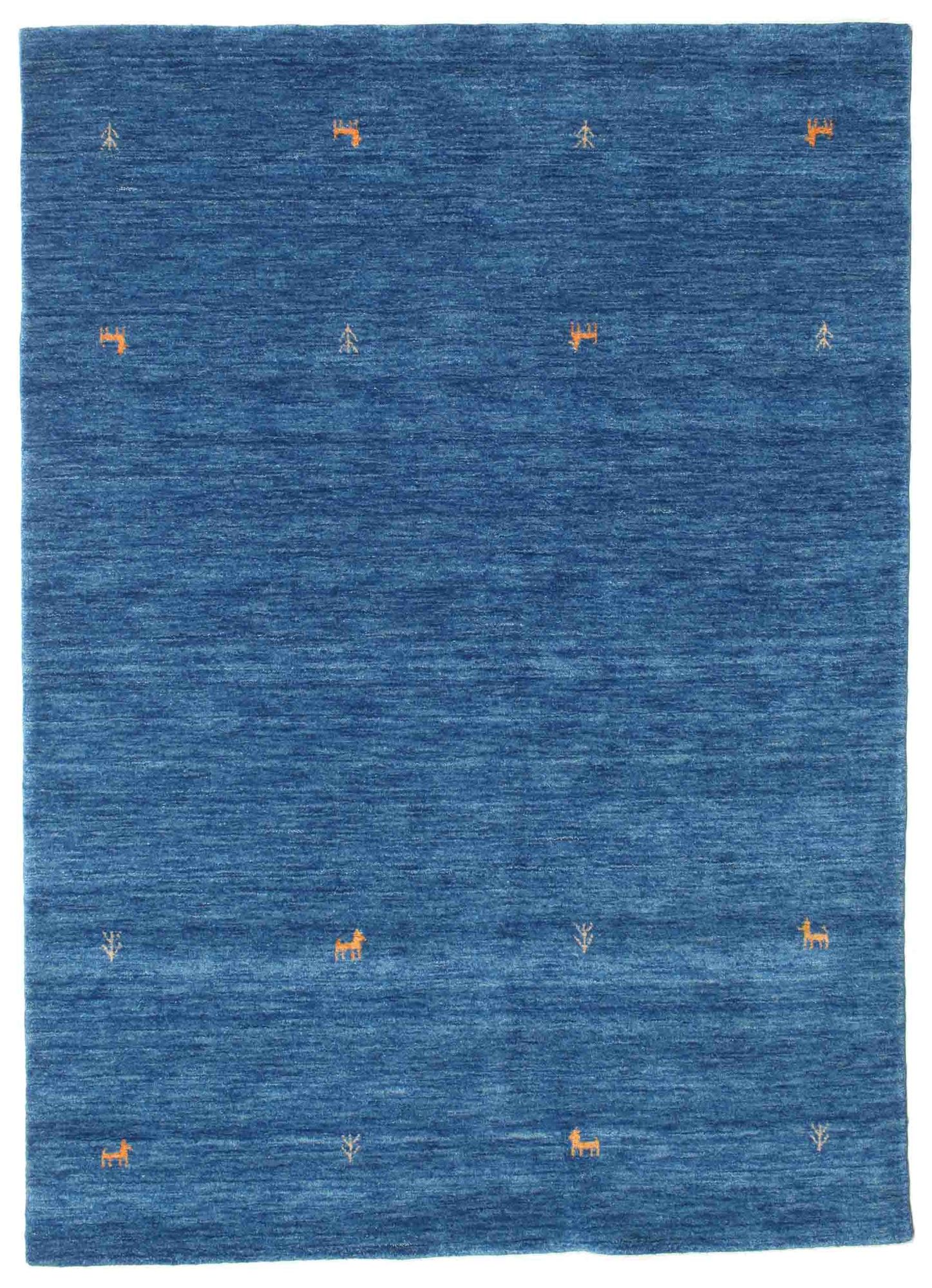 Gabbeh loom Two Lines Matta - Bl&aring; 160x230