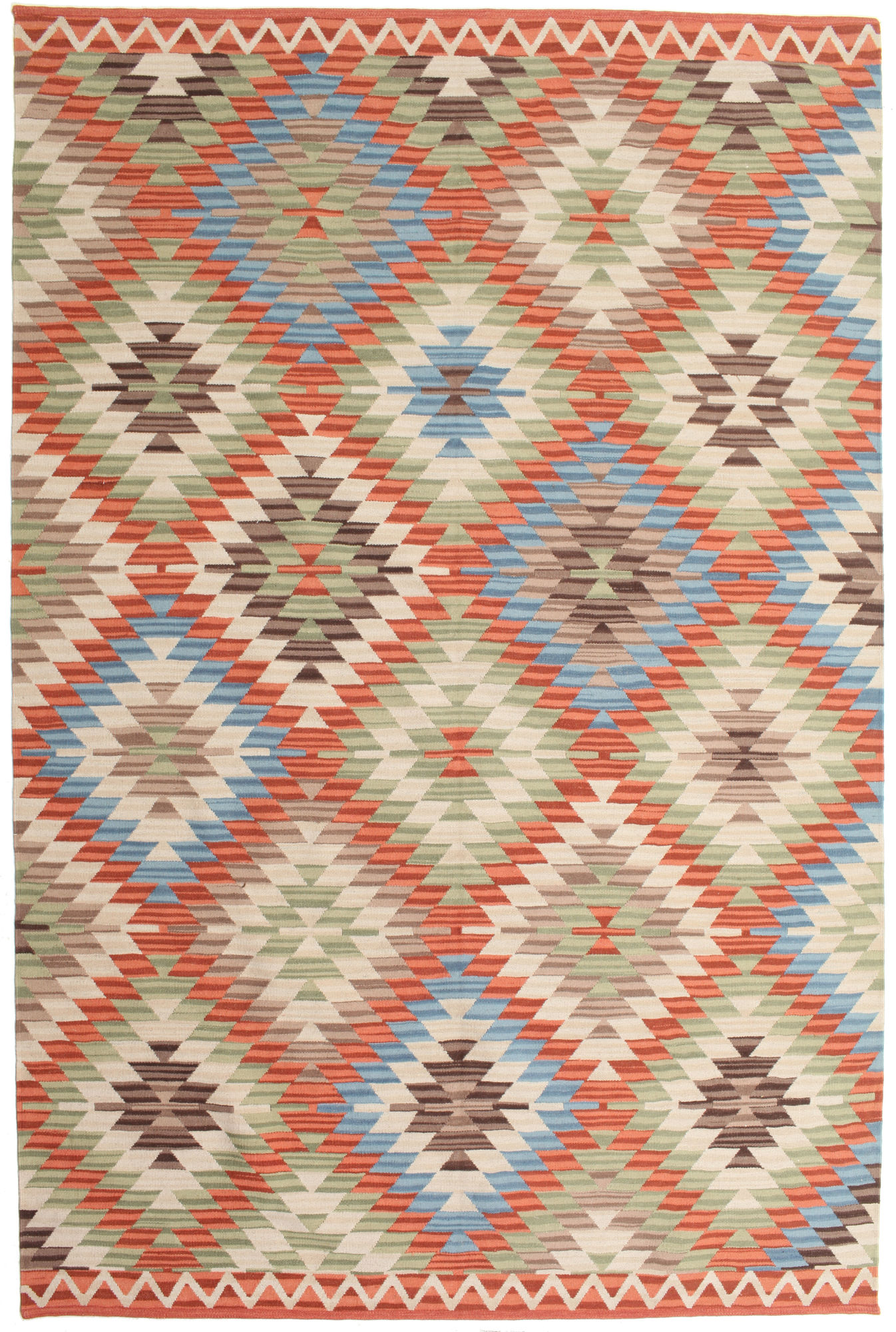 Kelim Usak Teppich – Mehrfarbig 180×275