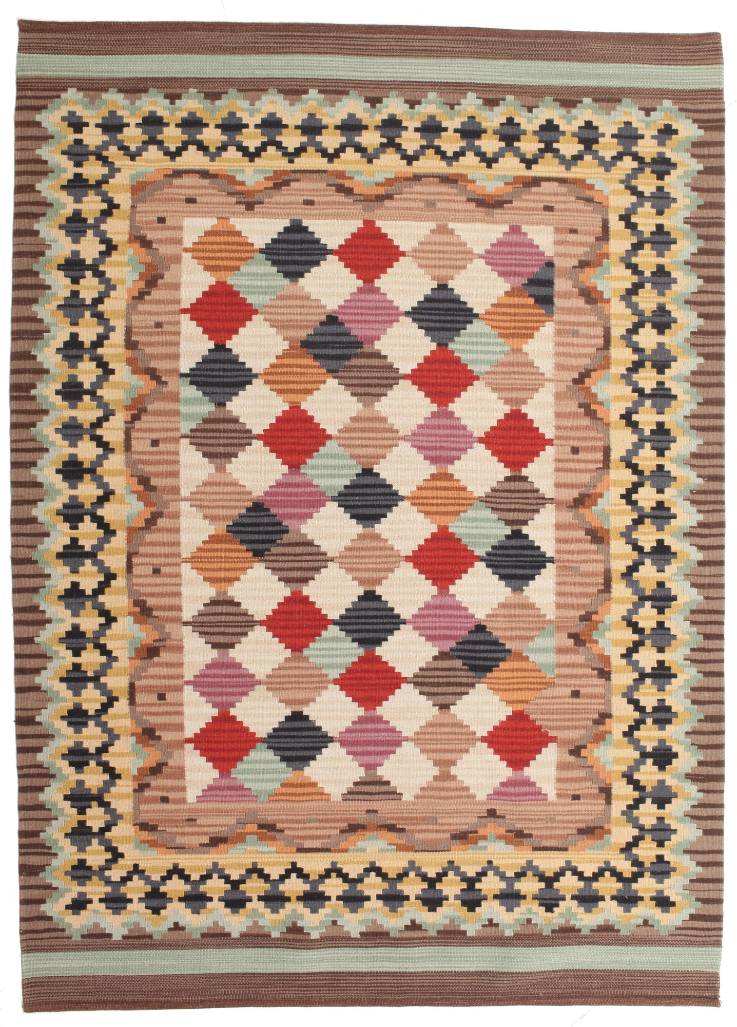 Kelim Caspian Teppich – Mehrfarbig 160×230