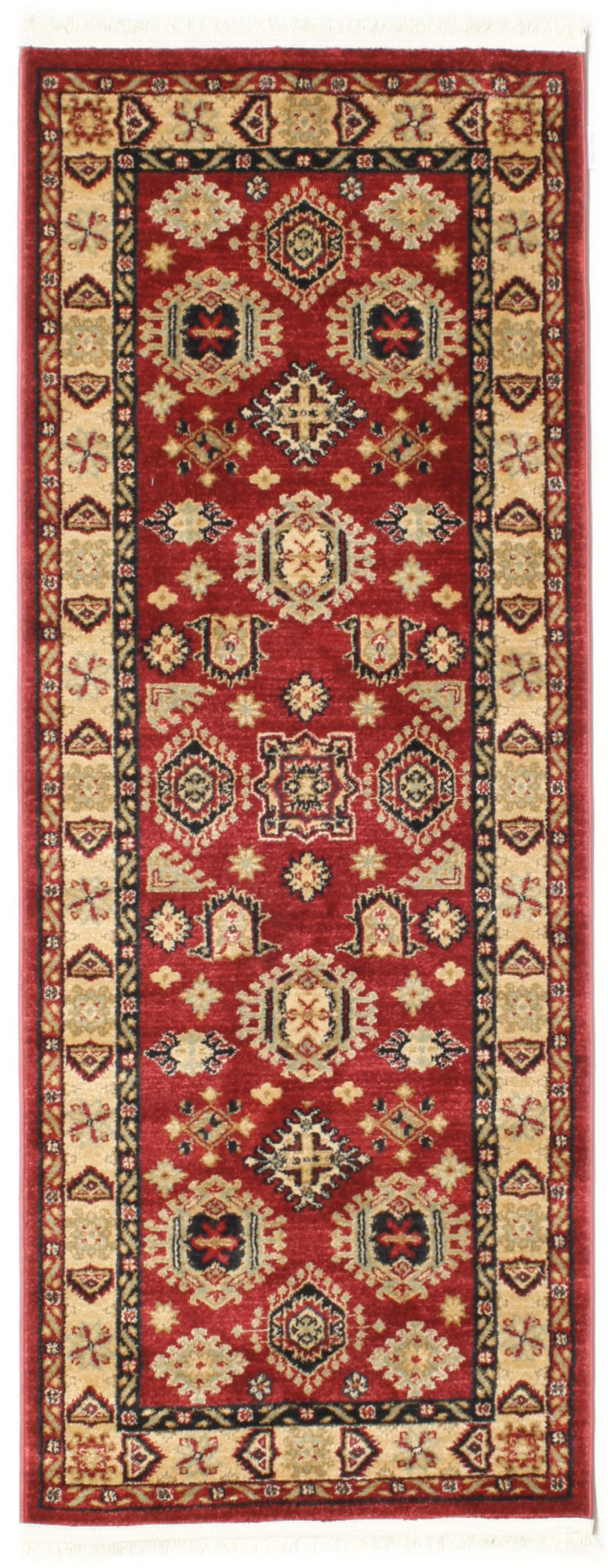 Shirvan Kazak Matta - R&ouml;d / Beige 80x200
