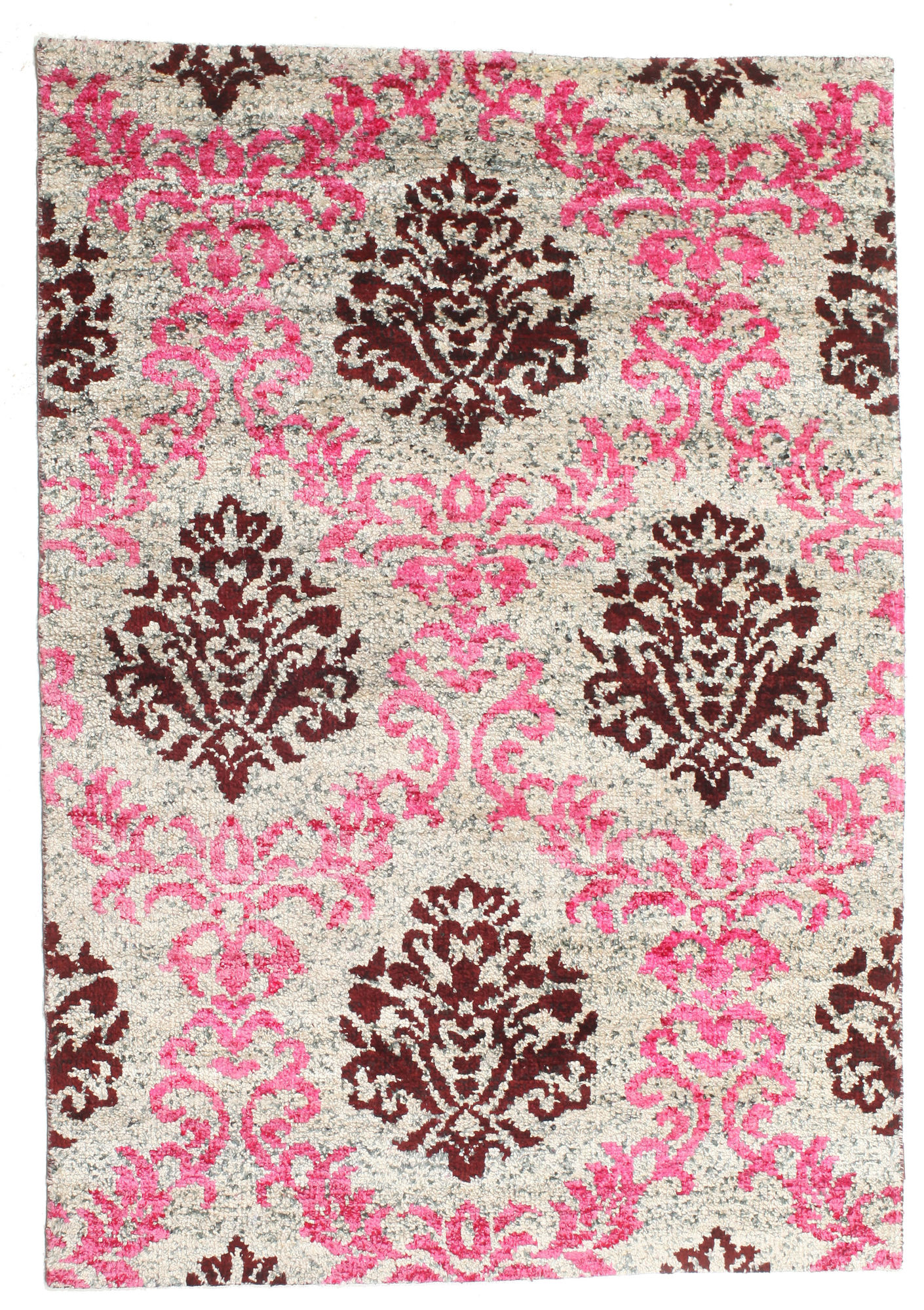 
    Jardine - Pink / Burgundy red - 140 x 200 cm
  