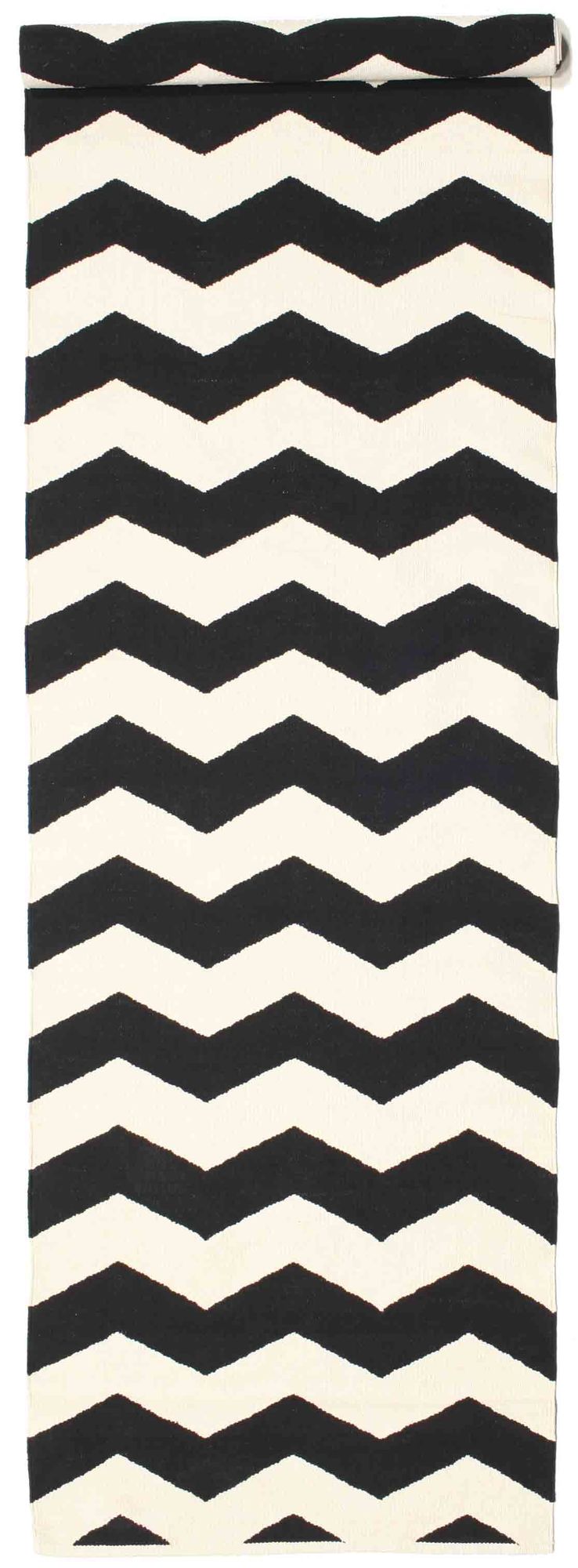 Echo Matta - Svart / Off white 80x400