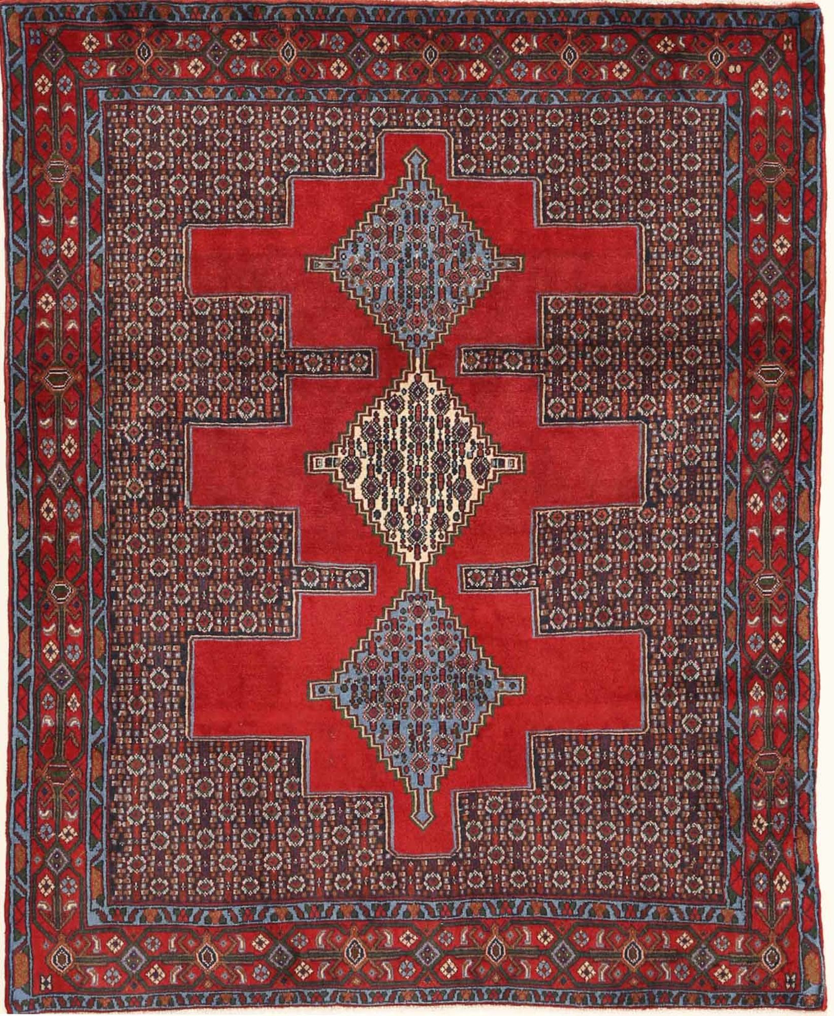 
    Senneh - Dark red - 125 x 160 cm
  