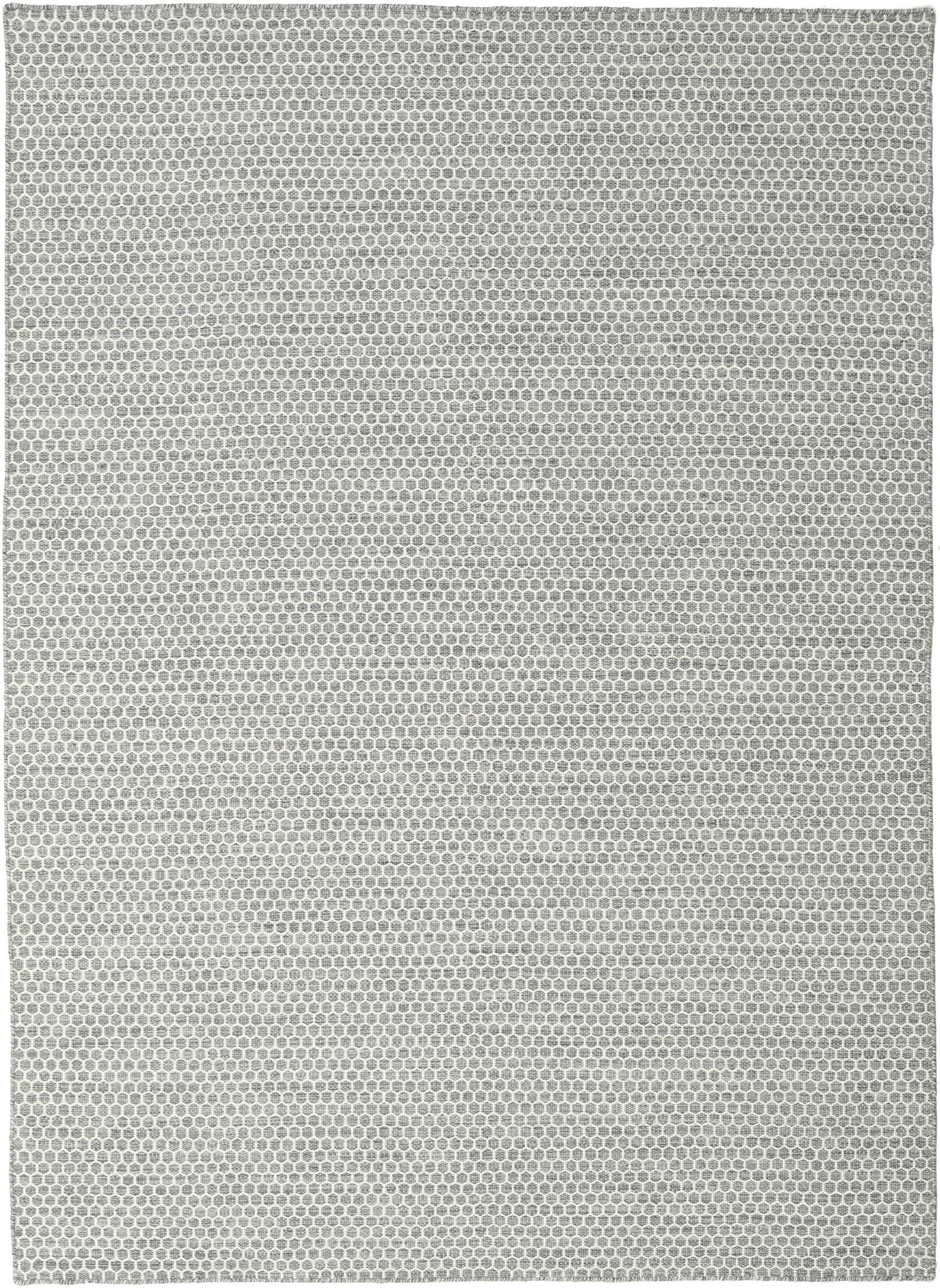 Kelim Honey Comb Teppich – Grau 210×290