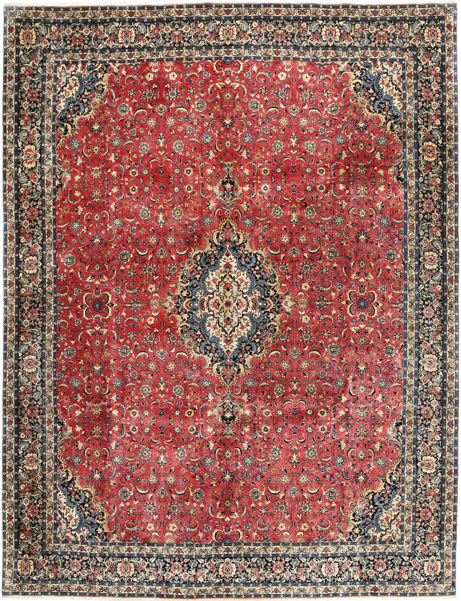 
    Bidjar with silk - Red - 297 x 385 cm
  