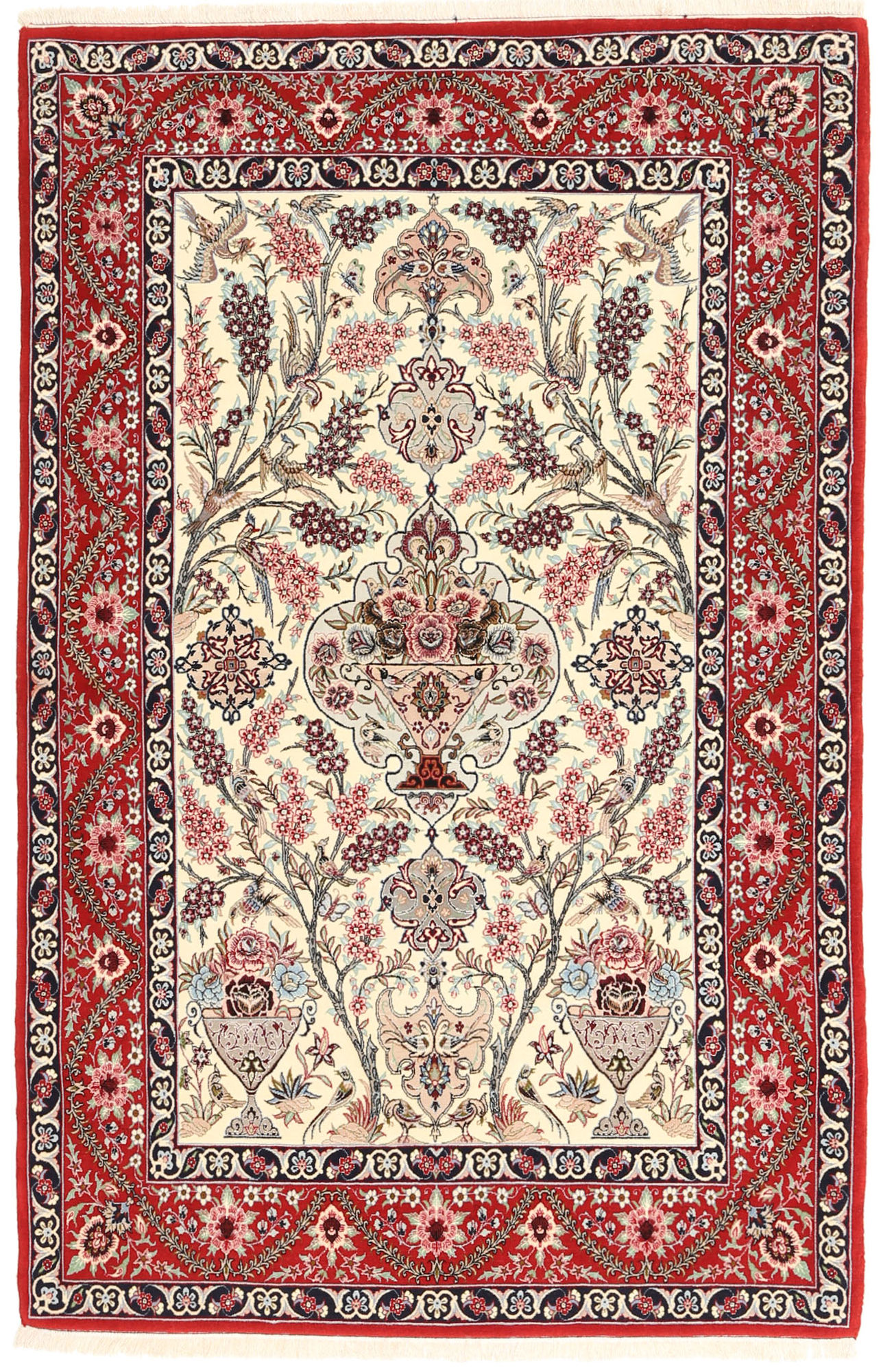
    Isfahan silk warp - Beige - 117 x 180 cm
  