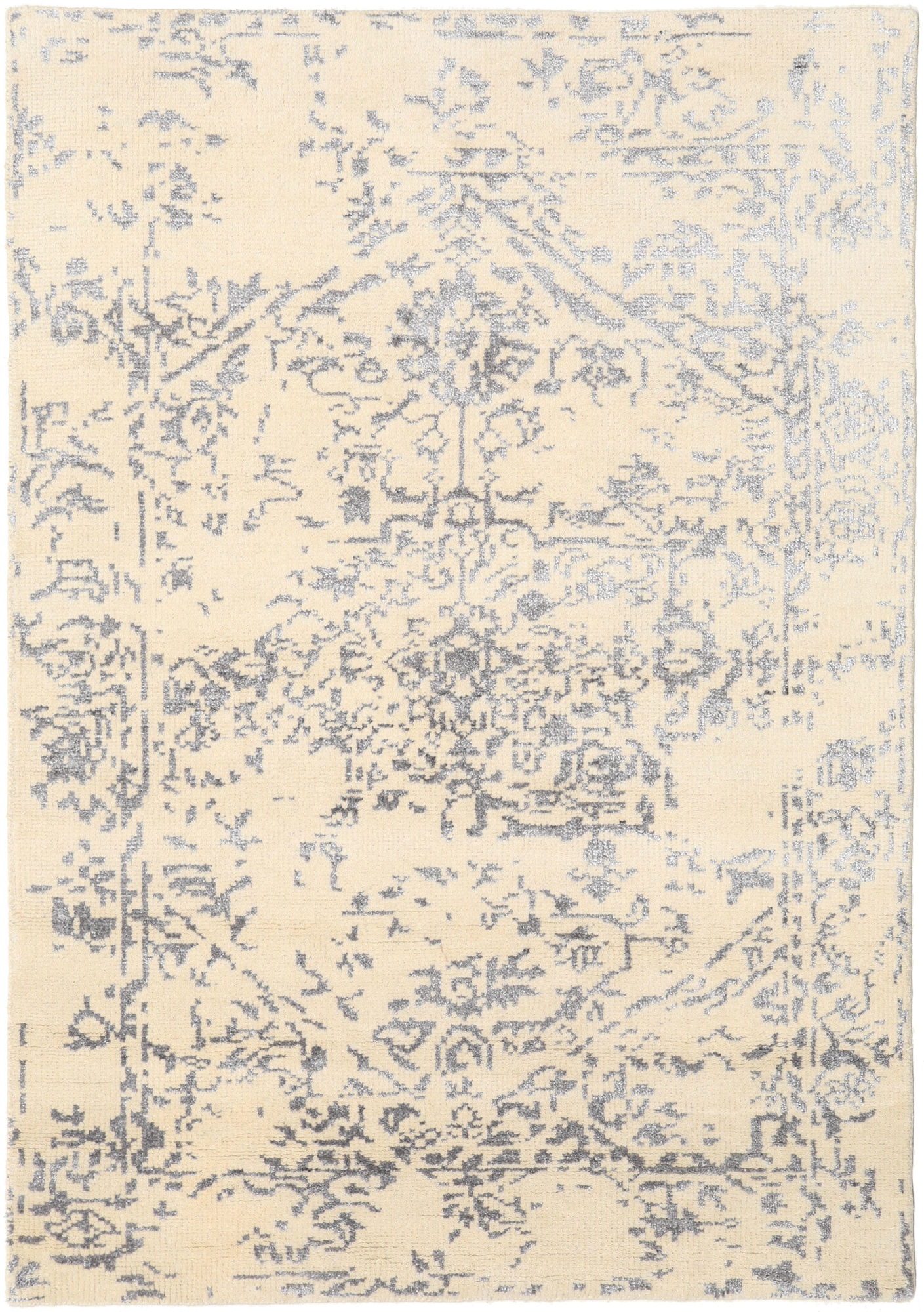Orient Express Teppich – Weiß / Grau 140×200