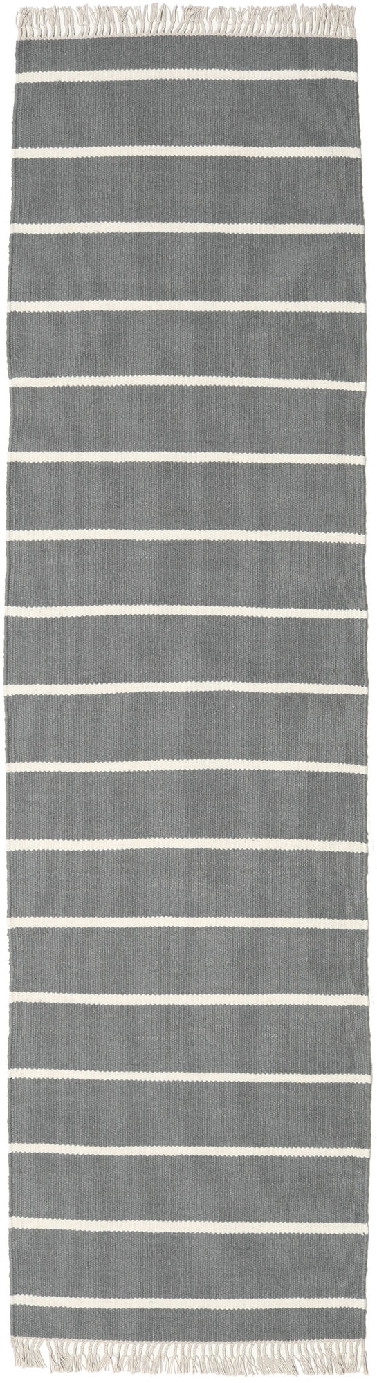 
    Dhurrie Stripe - Grey - 80 x 300 cm
  
