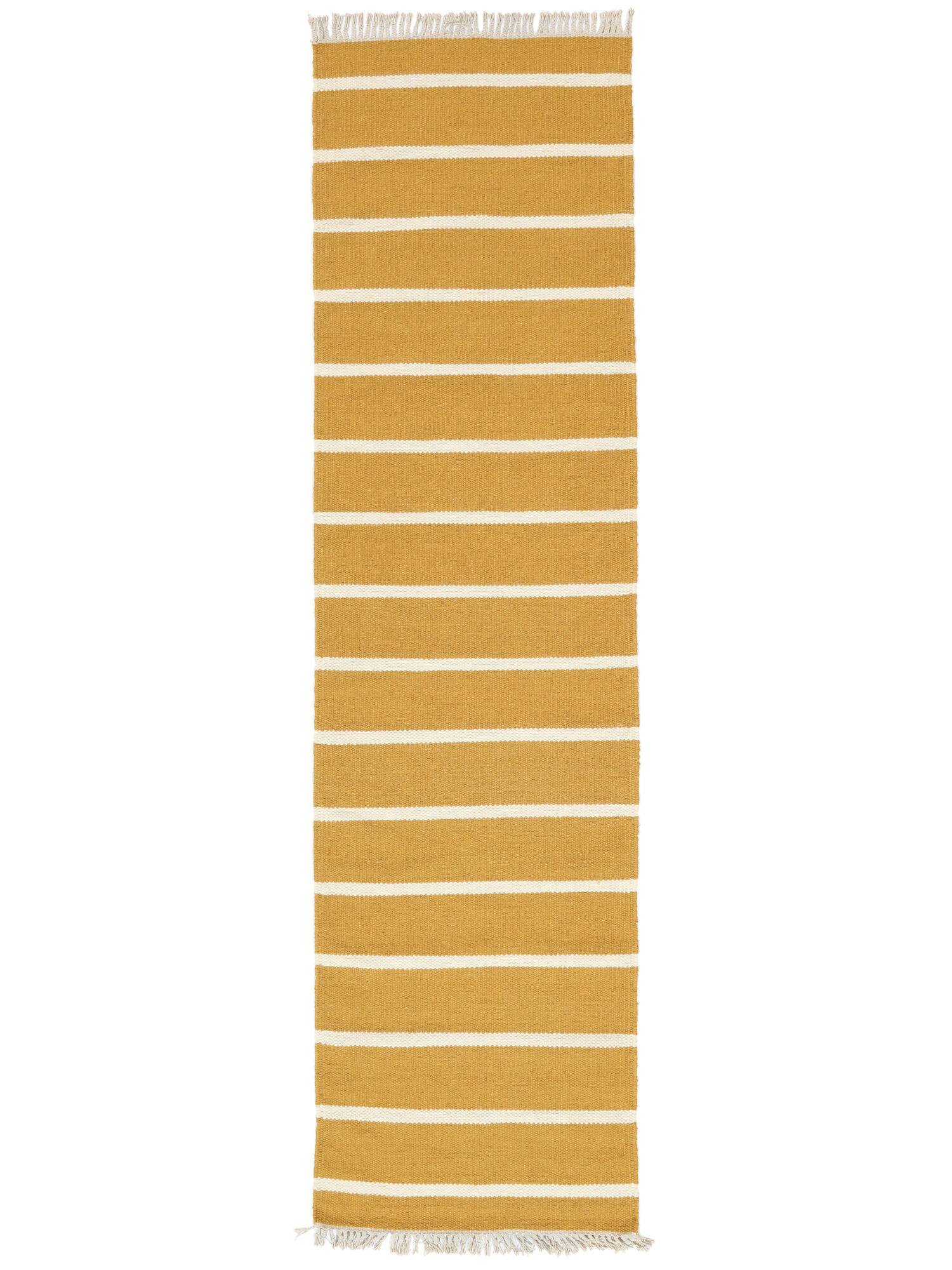 
    Dhurrie Stripe - Mustard yellow / Yellow - 80 x 300 cm
  
