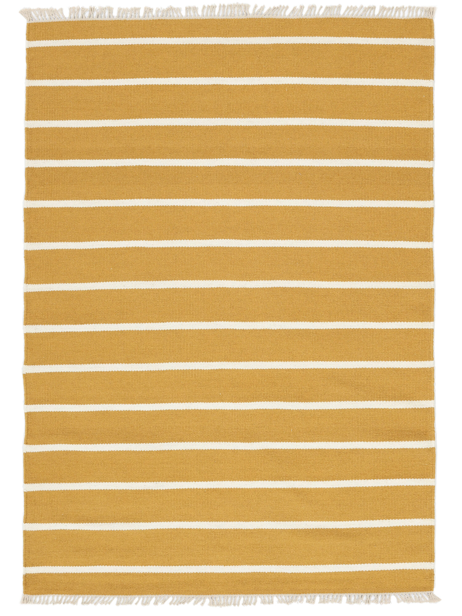 
    Dhurrie Stripe - Mustard yellow / Yellow - 160 x 230 cm
  