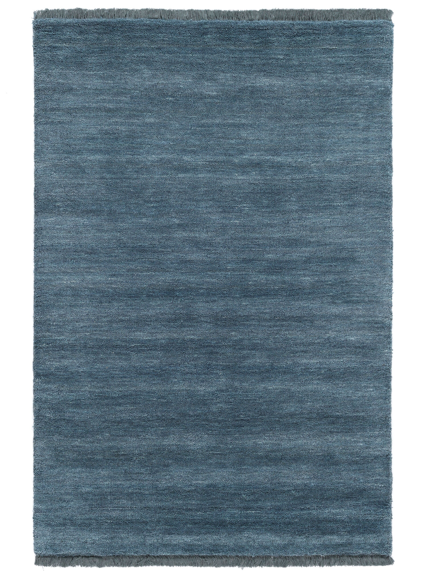 Handloom fringes Matta - Mörkturkos 100x160