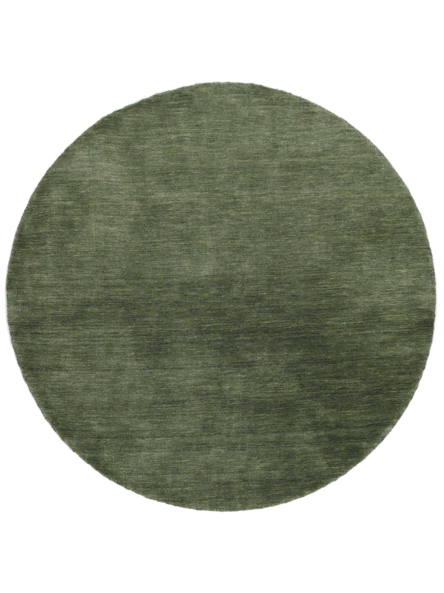 Handloom Matta - Skogsgrön Ø 150