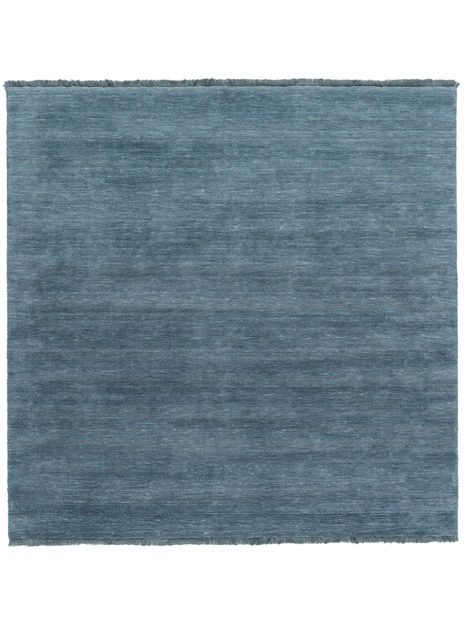 Handloom fringes Matta - Mörkturkos 250x250