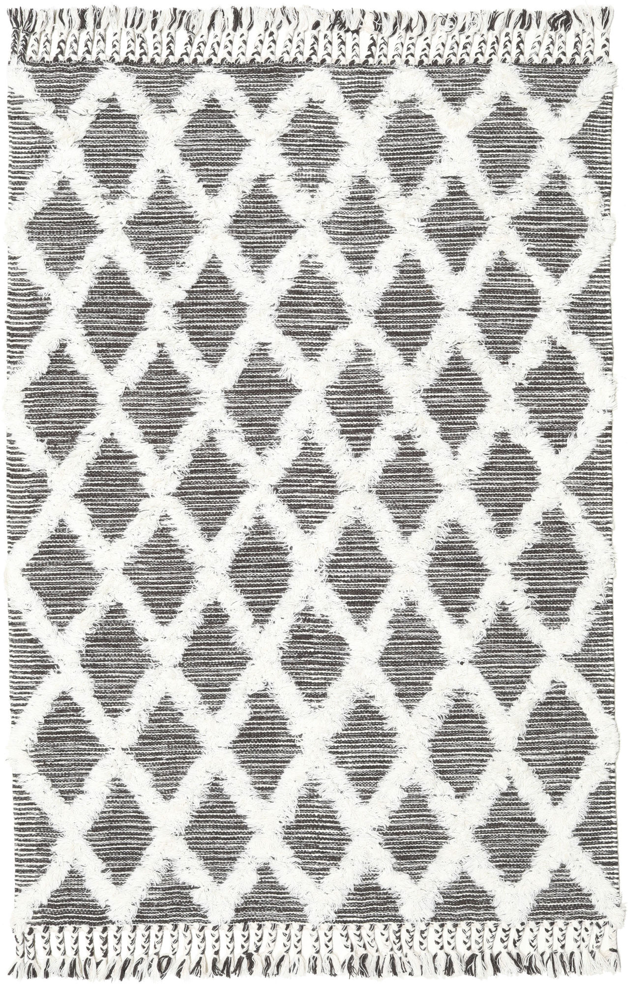 Inez Matta - Mörkbrun / Vit 140x200