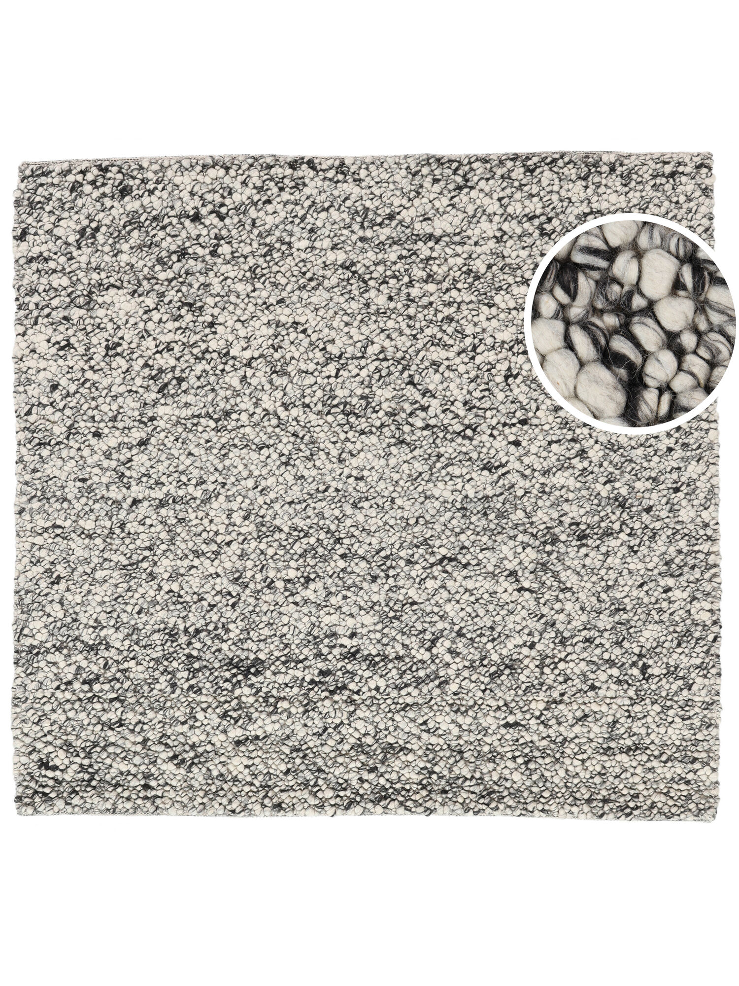 
    Bubbles - Grey / White - 250 x 250 cm
  