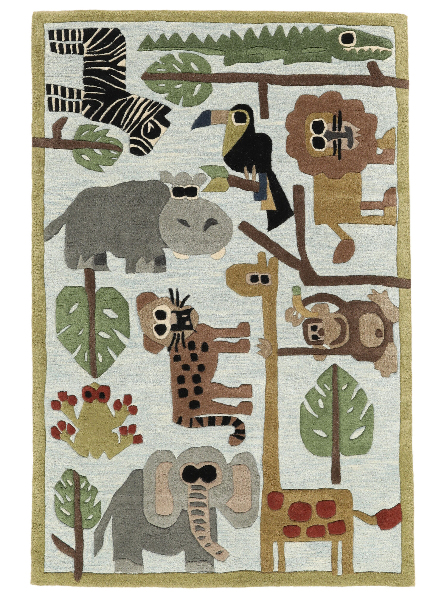 Zoo Handtufted Matta - Ljusblå 120x180