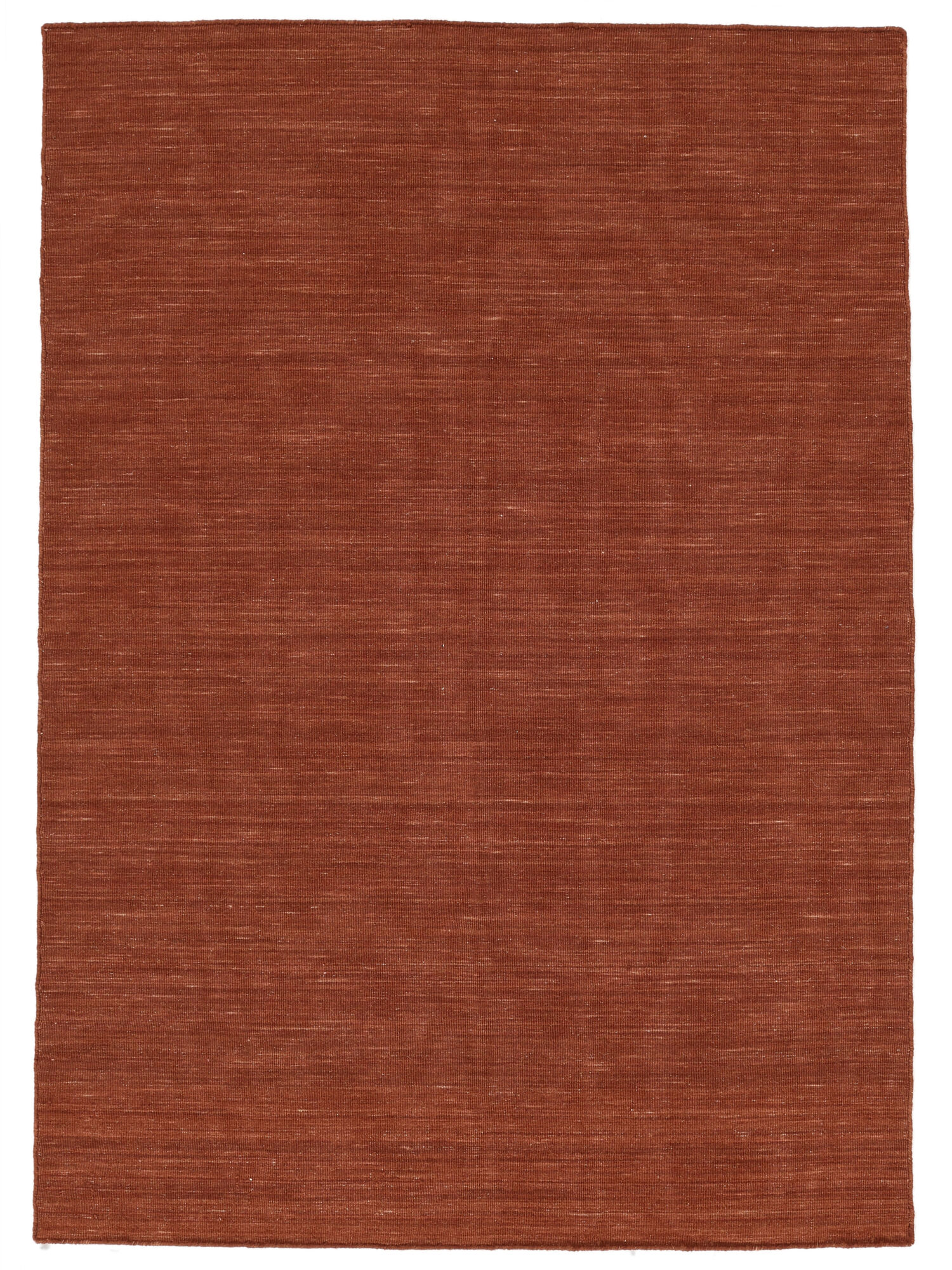 Handloom flat Matta - Roströd 200x300