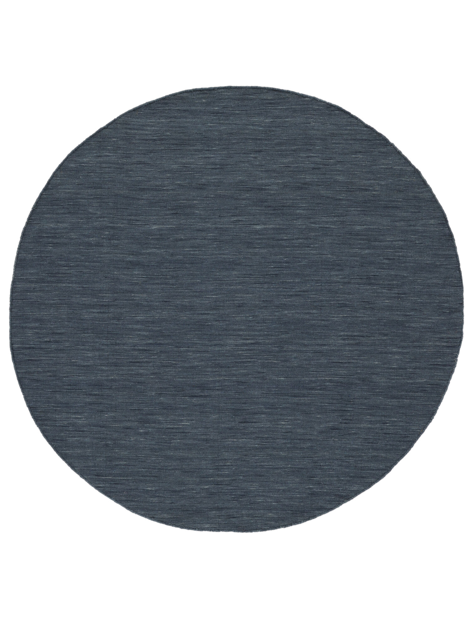 Kelim loom Teppich – Marineblau Ø 200