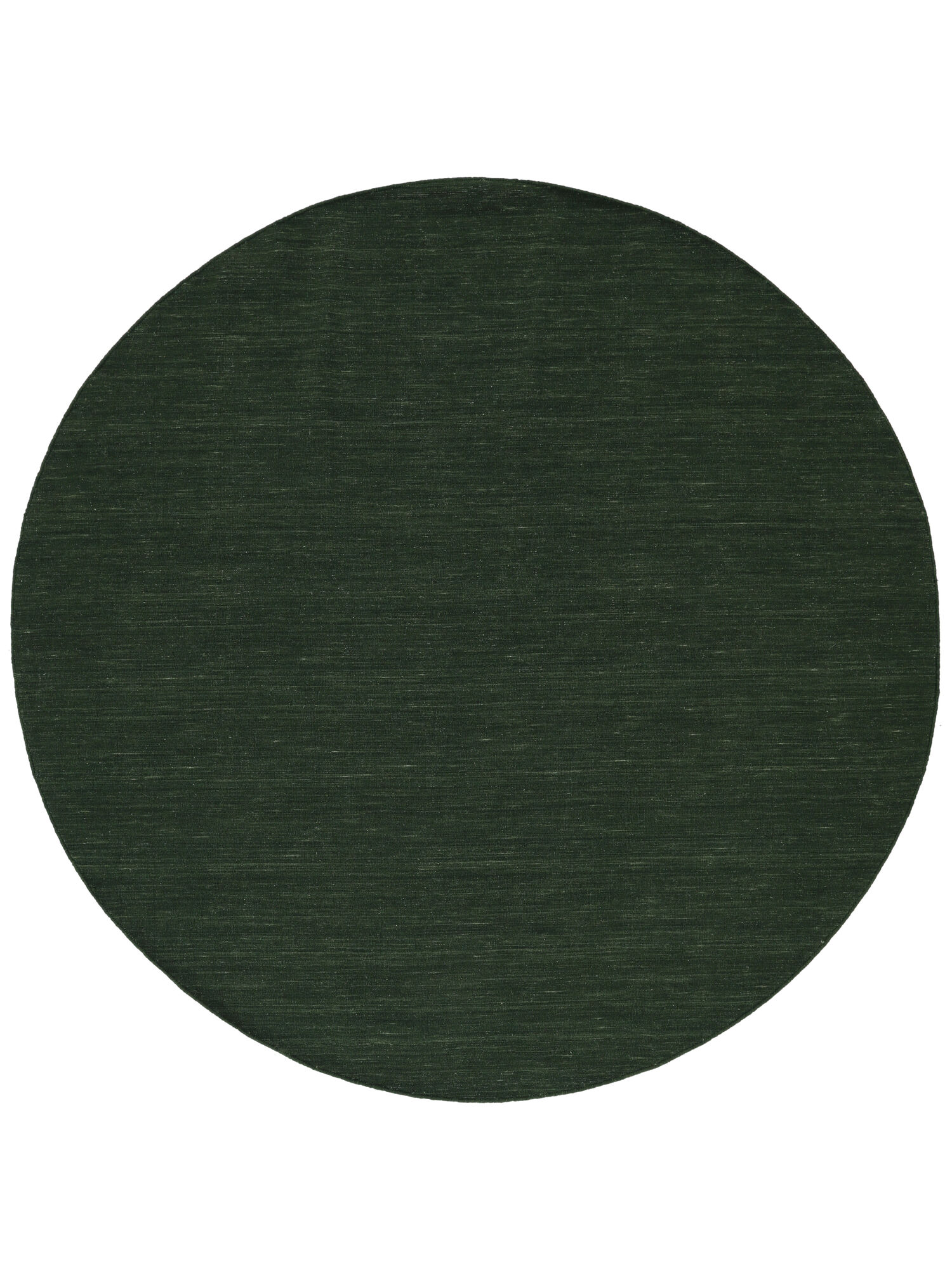 Kelim loom Teppich – Waldgrün Ø 200