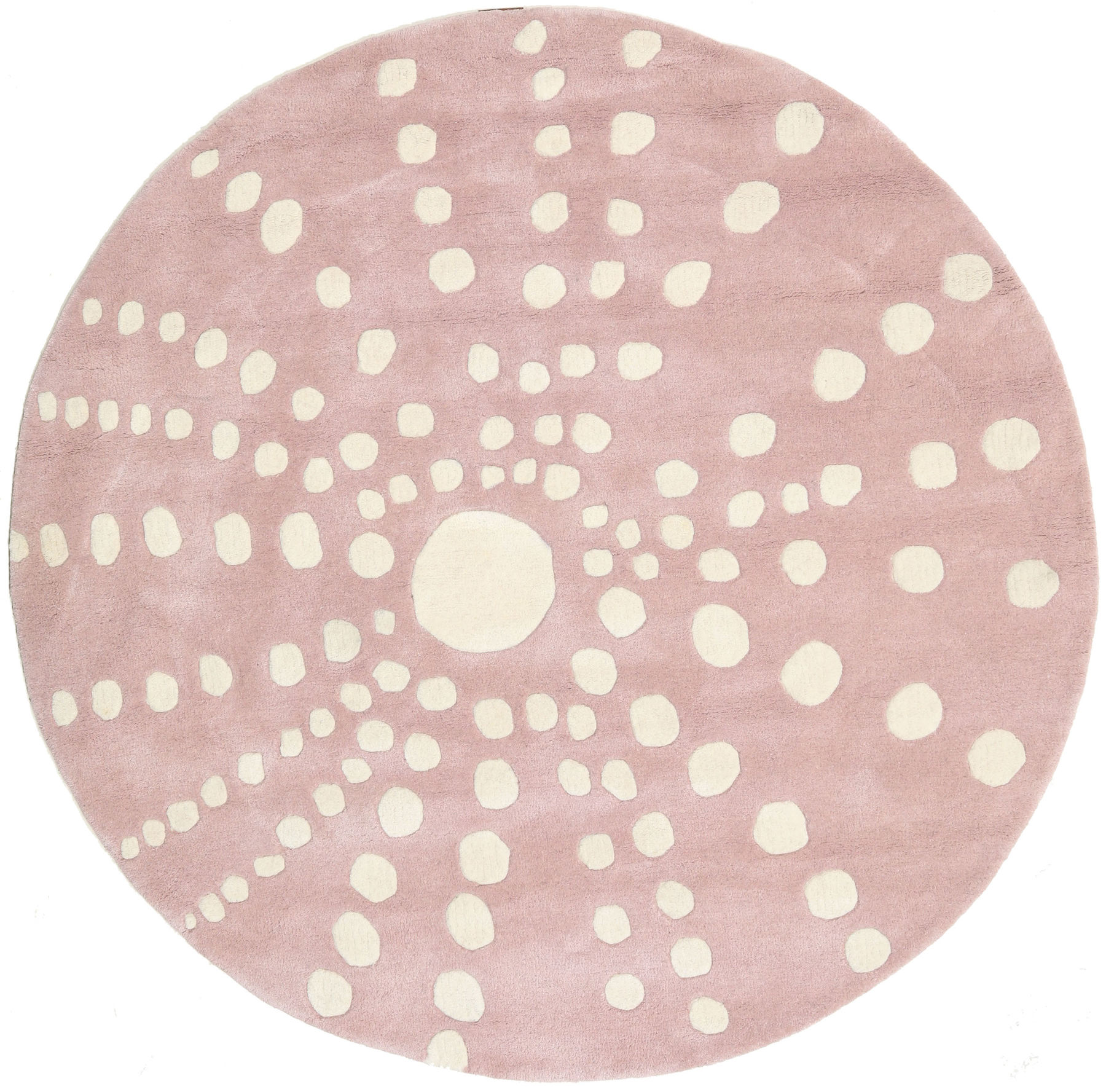 
    Sjöborre handtufted - Pink - Ø 200 cm
  
