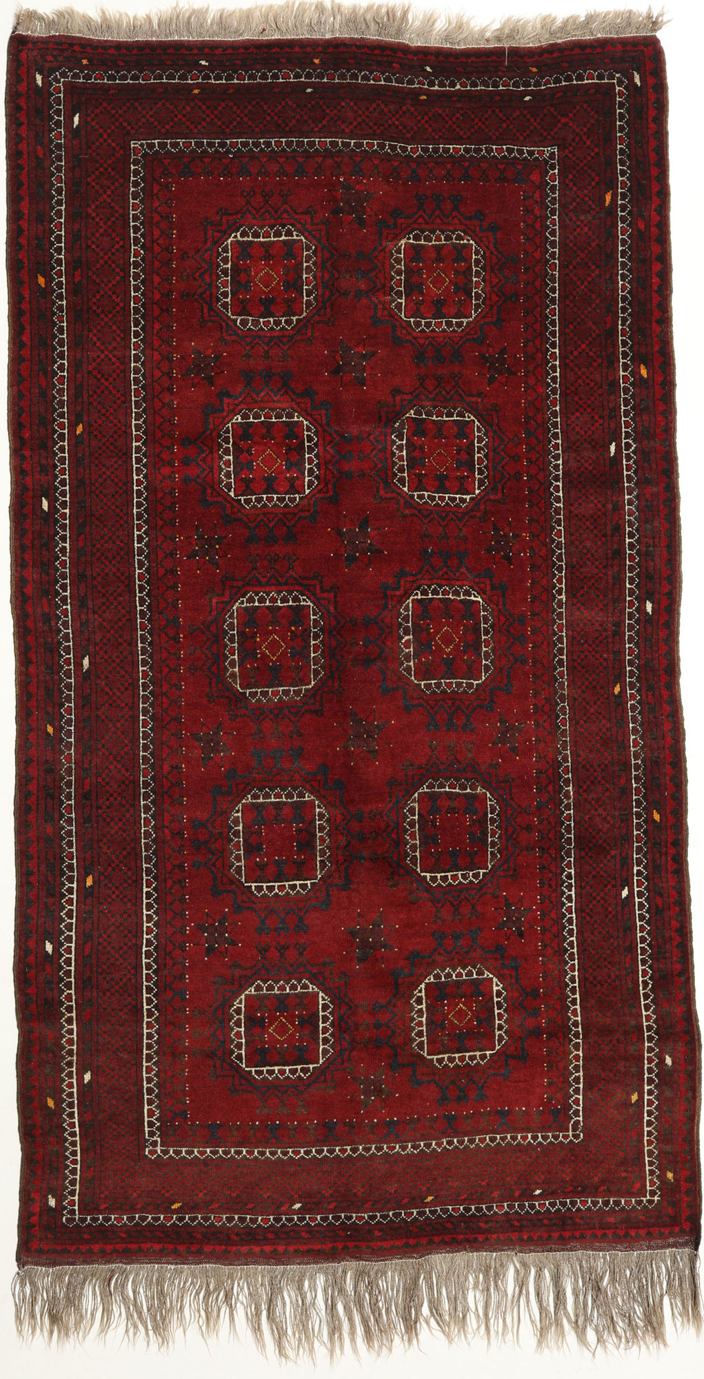 
    Afghan Khal Mohammadi - Dark red - 124 x 228 cm
  