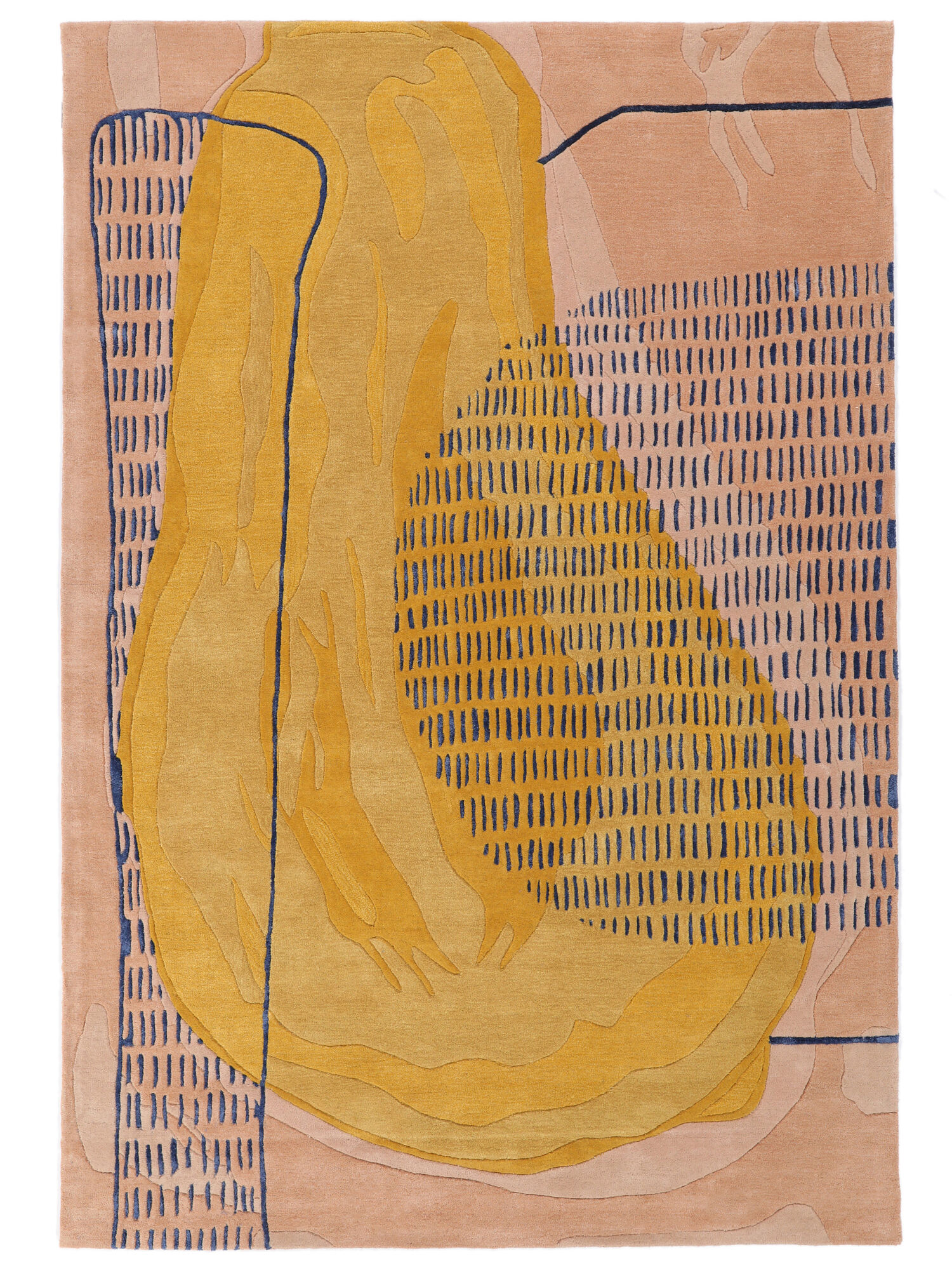 City Pear Matta - Terrakotta / Gul 160x230