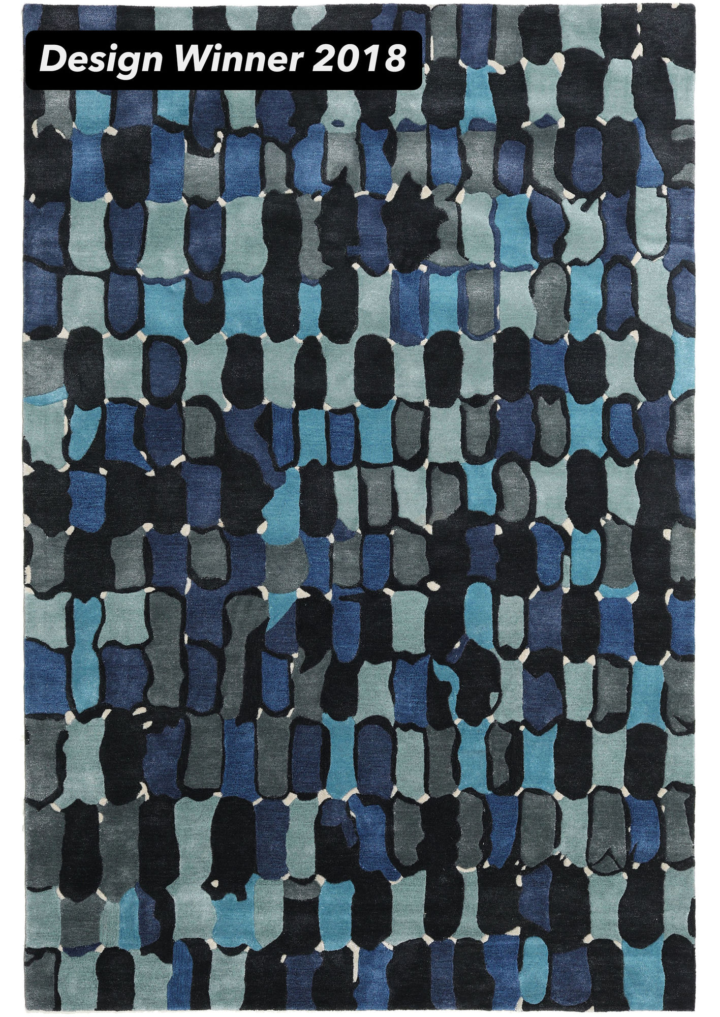 
    In the Woods - 2018 - Blue / Black - 200 x 300 cm
  
