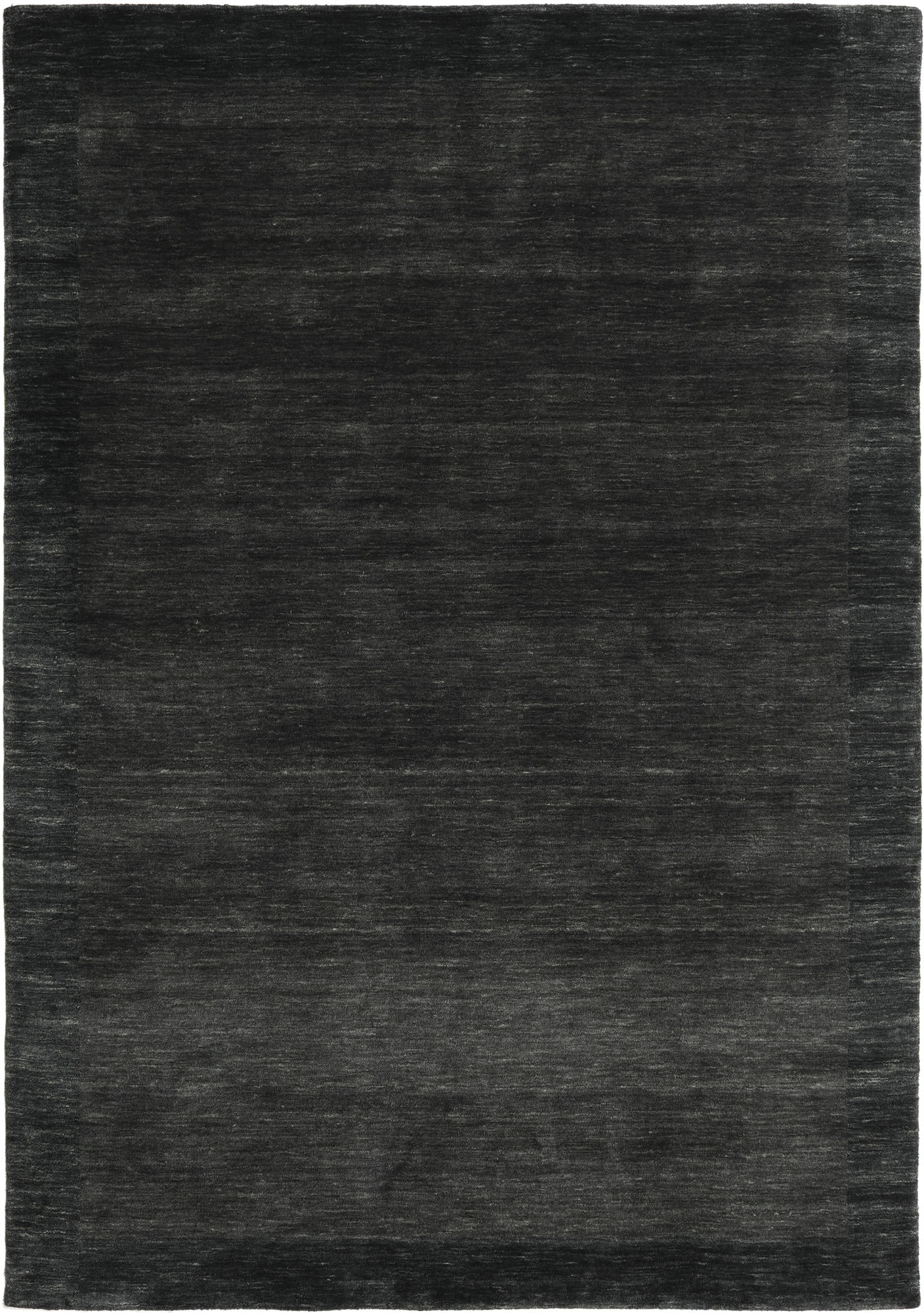Handloom Frame - Black / Dark Grey 160 x 230 cm Wool Rug - Rugvista
