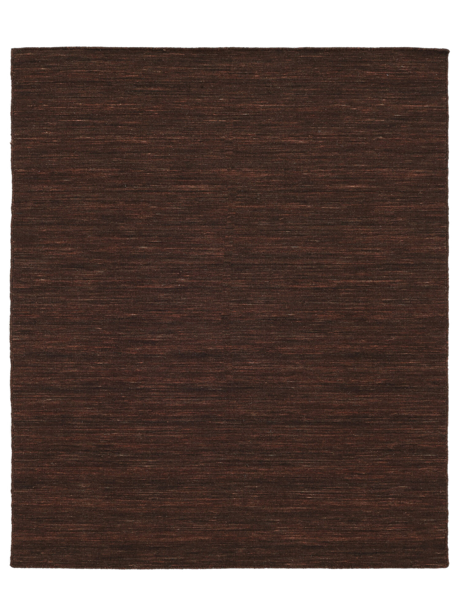 Handloom flat Matta - Mörkbrun 250x300