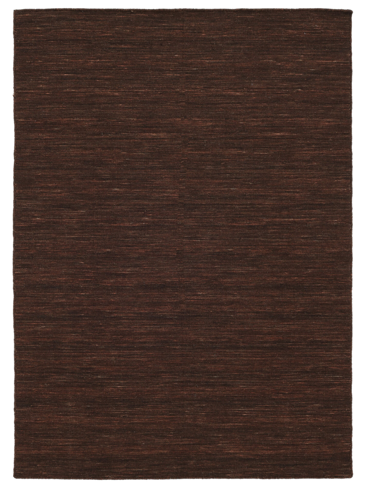 Kelim loom Teppich – Dunkelbraun 140×200