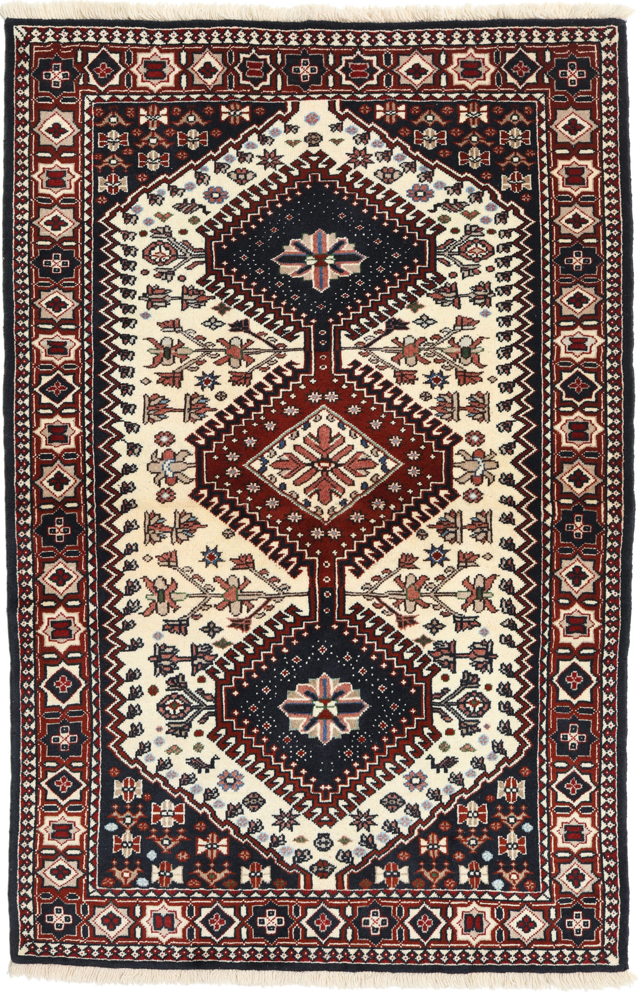 
    Yalameh - Dark red - 100 x 154 cm
  