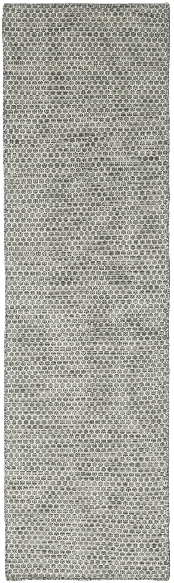 Kelim Honey Comb Teppich – Grau 80×440