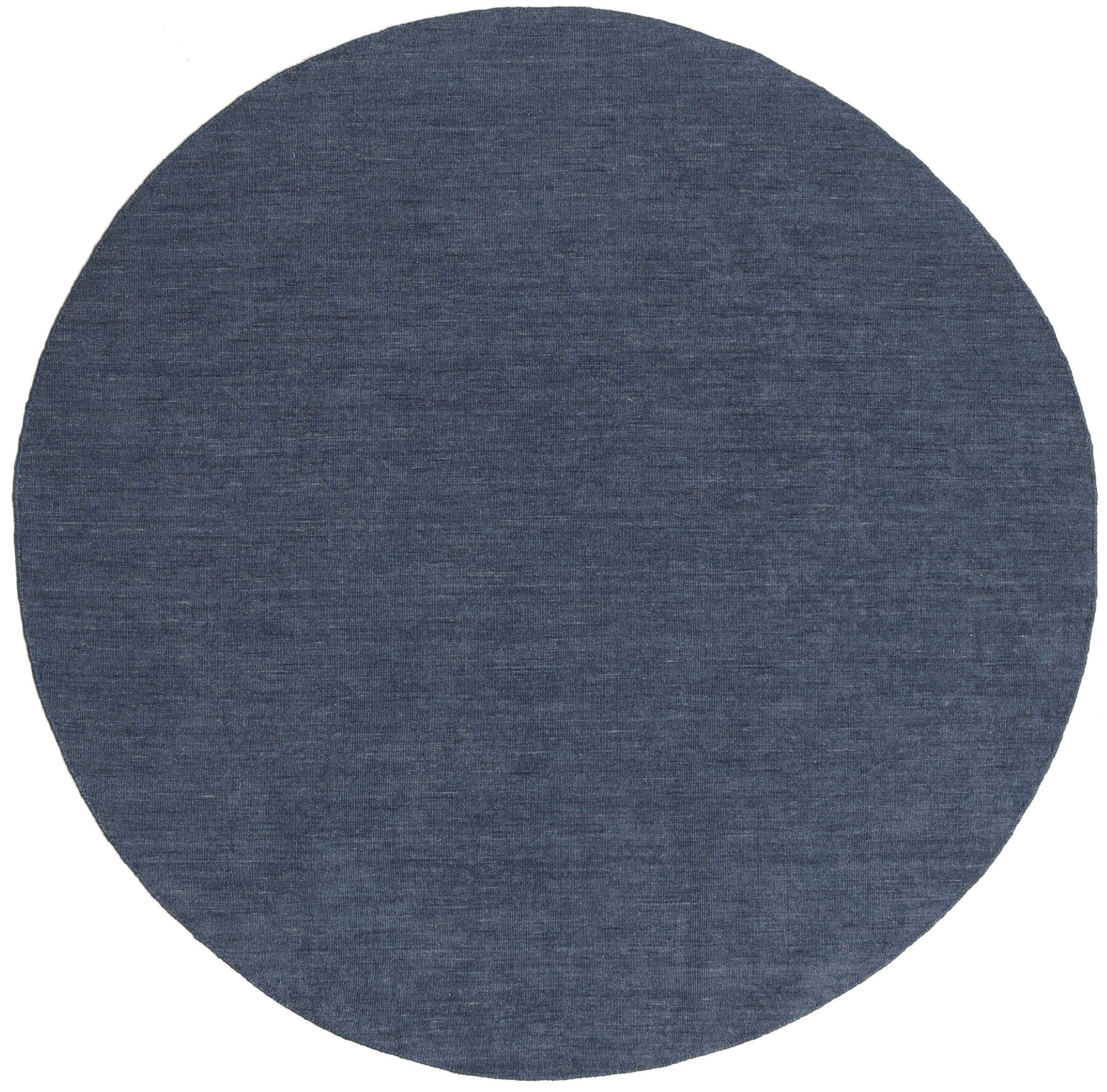 Kelim loom Teppich – Marineblau Ø 250
