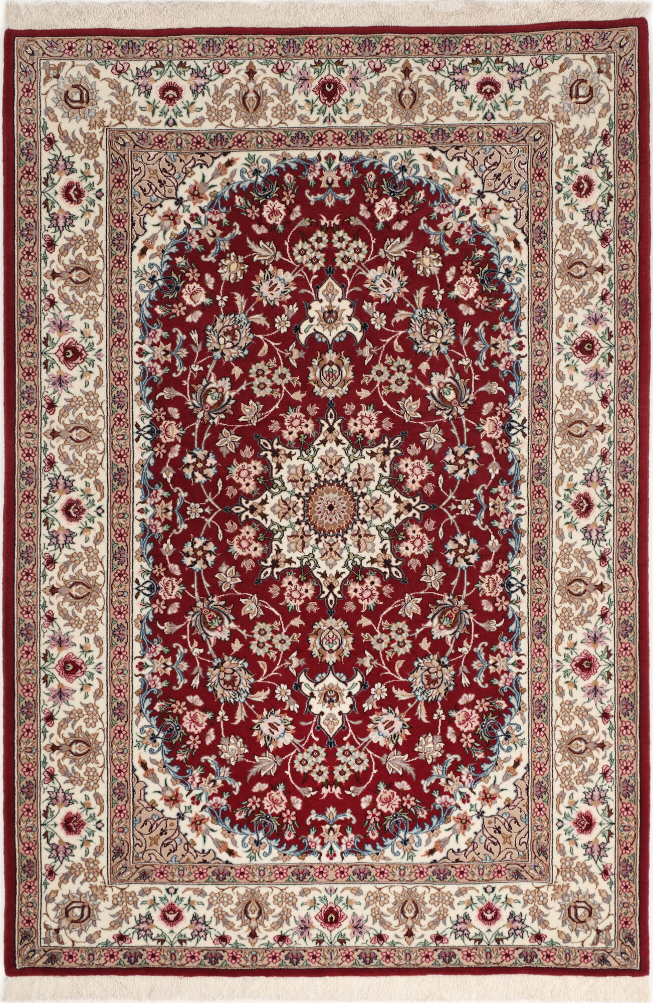 
    Isfahan silk warp - Orange - 108 x 164 cm
  