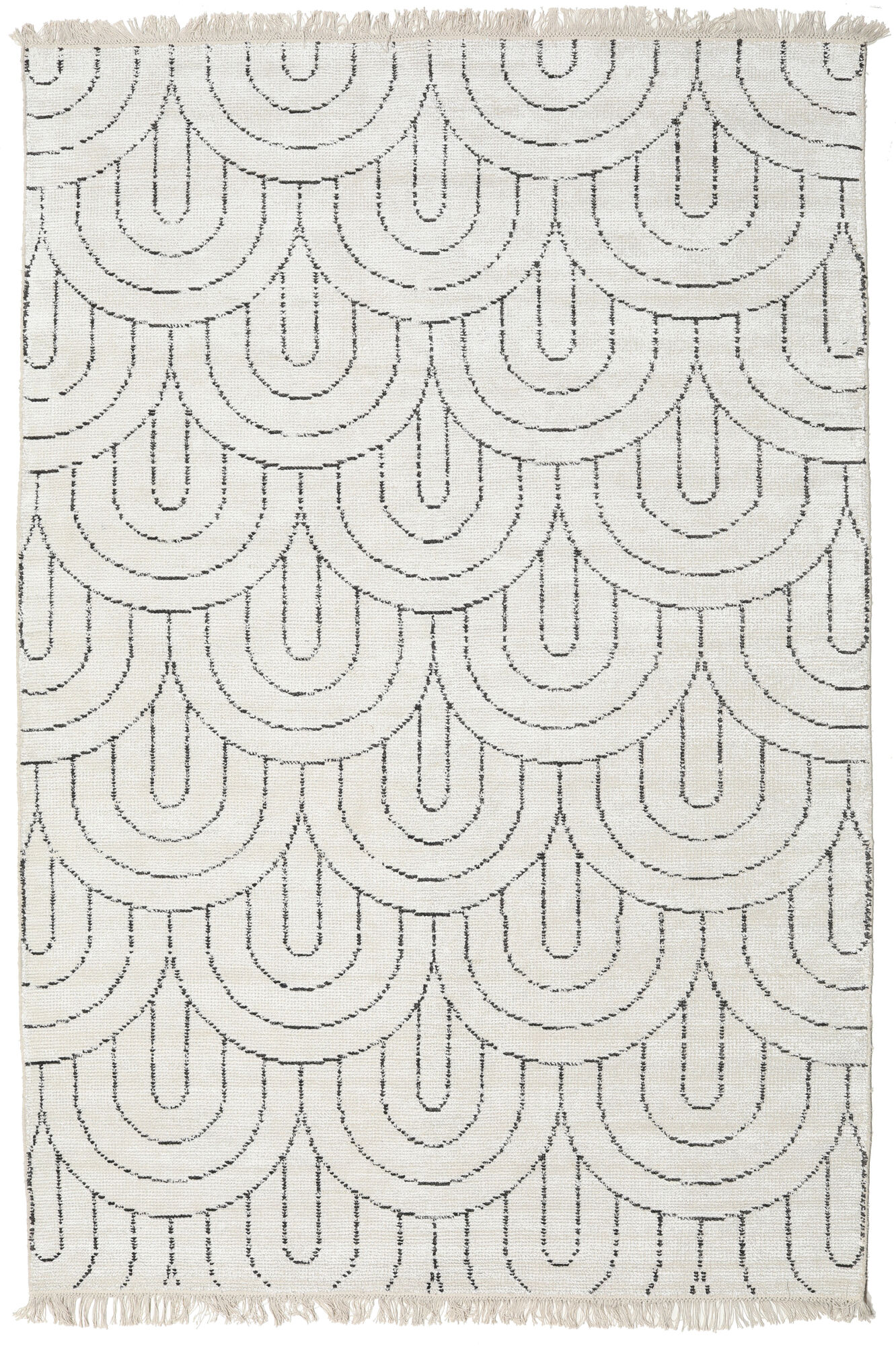 Vanya Matta - Krämvit / Kolgrå 200x300