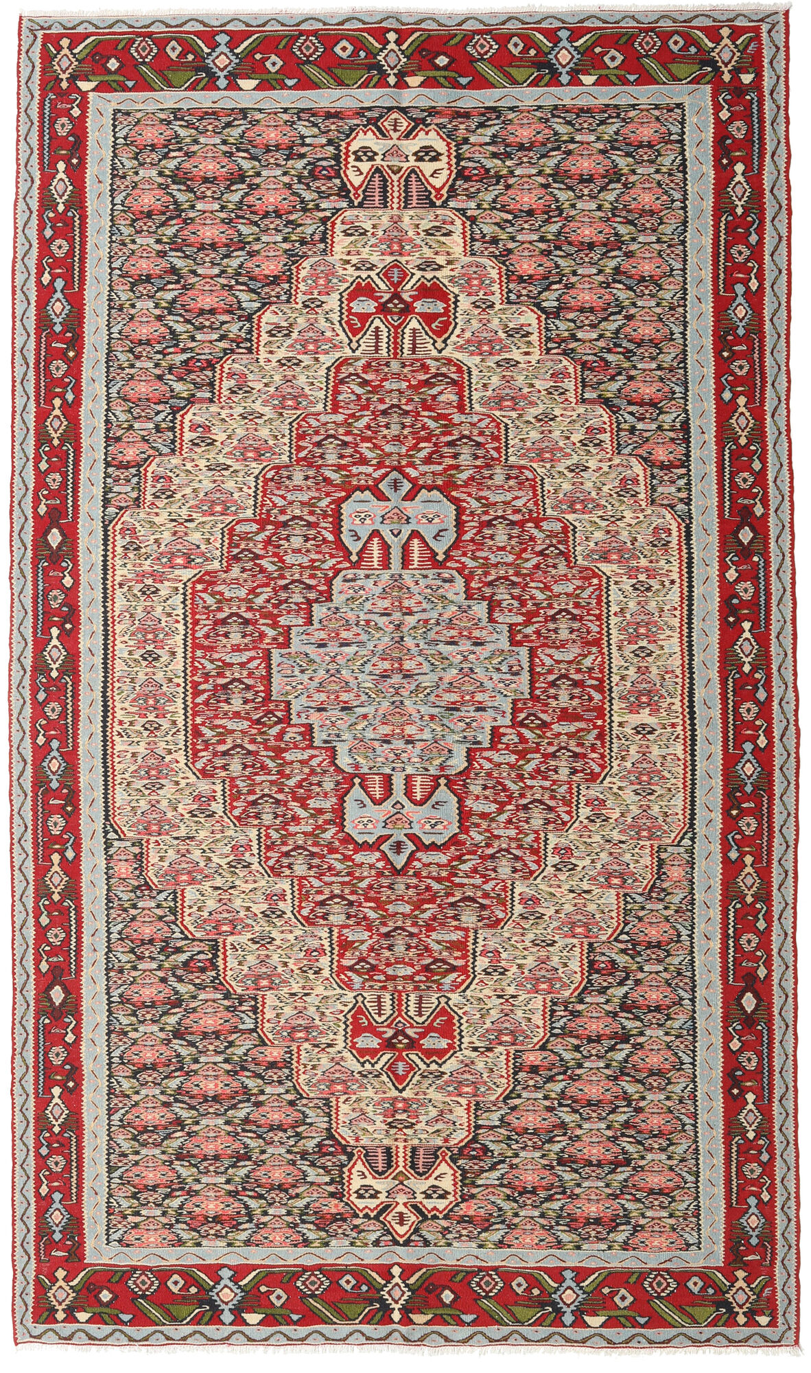 Kelim Senneh Fine Teppich 150×259