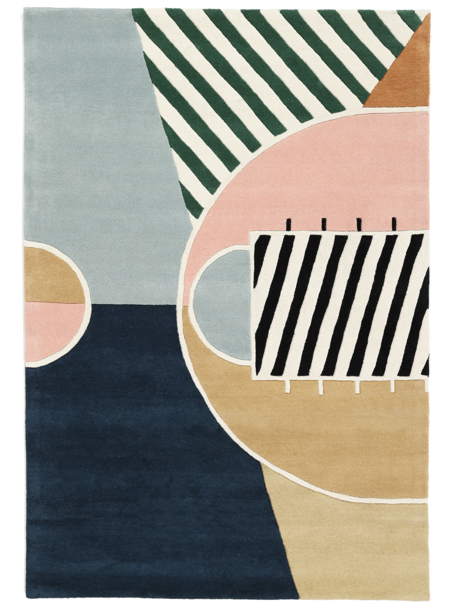Basketball Court Teppich – Mehrfarbig 200×300