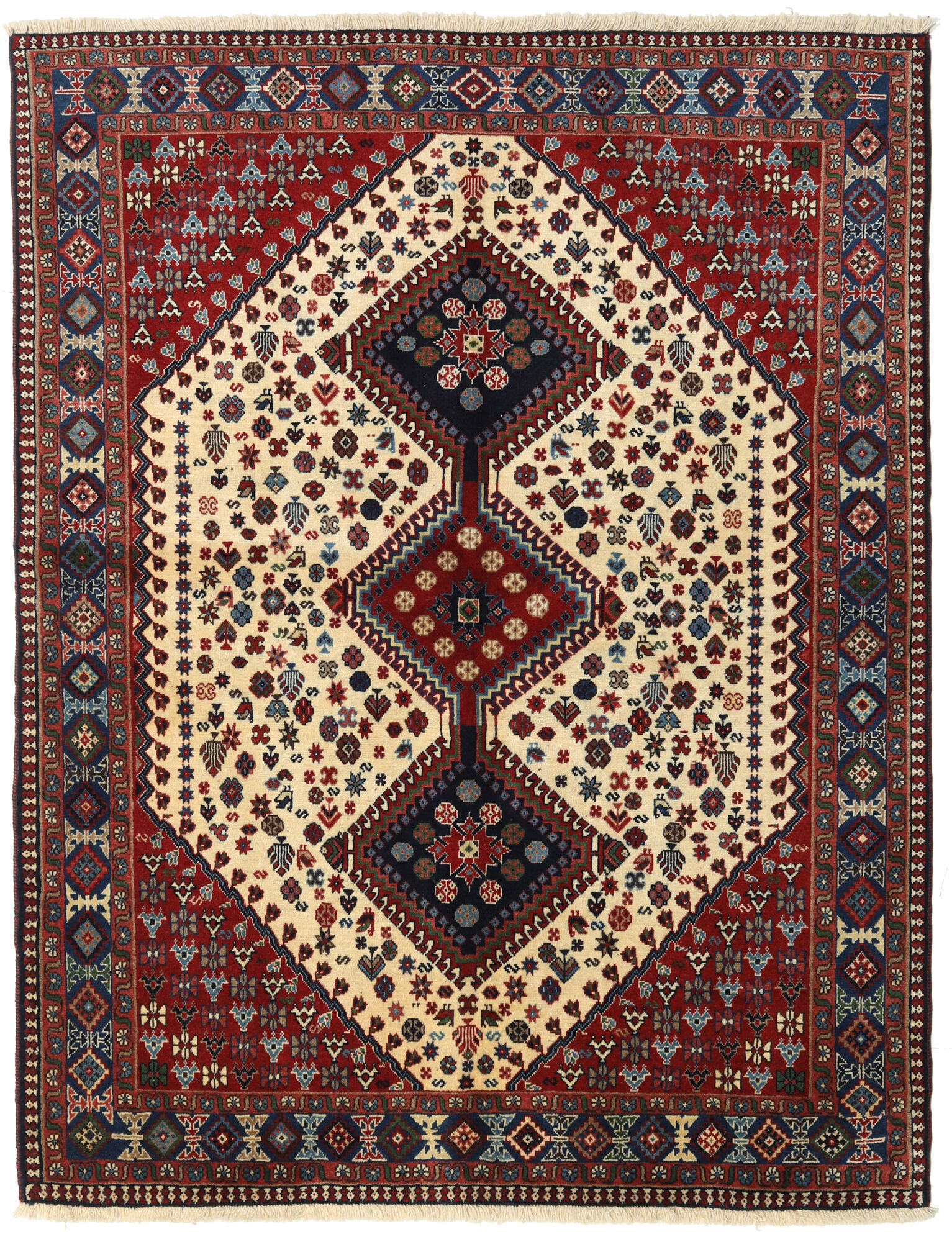
    Yalameh - Dark red - 155 x 198 cm
  