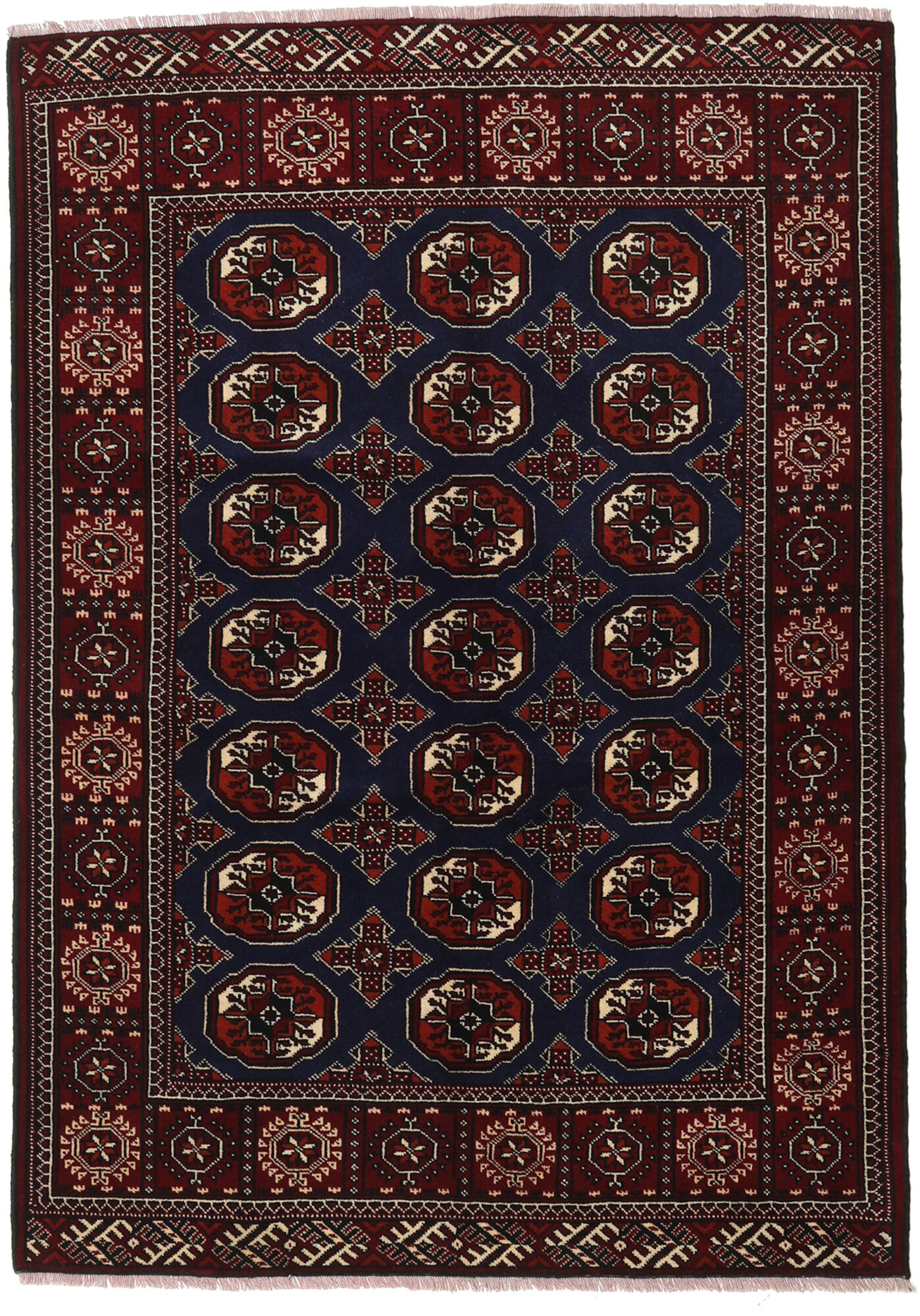 
    Turkaman - Dark red - 136 x 193 cm
  