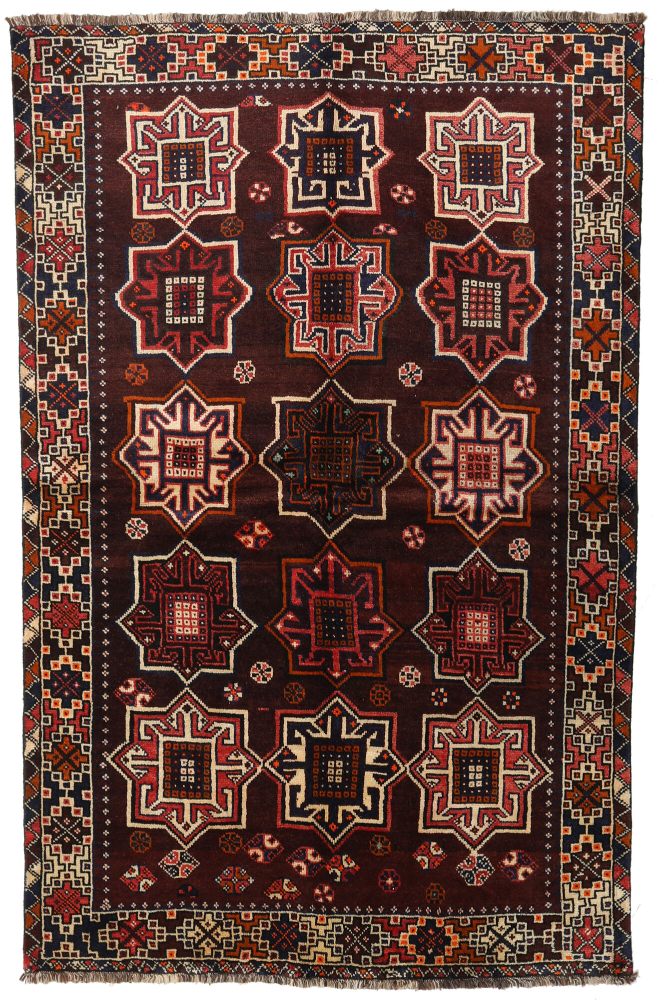 
    Shiraz - Dark red - 153 x 236 cm
  