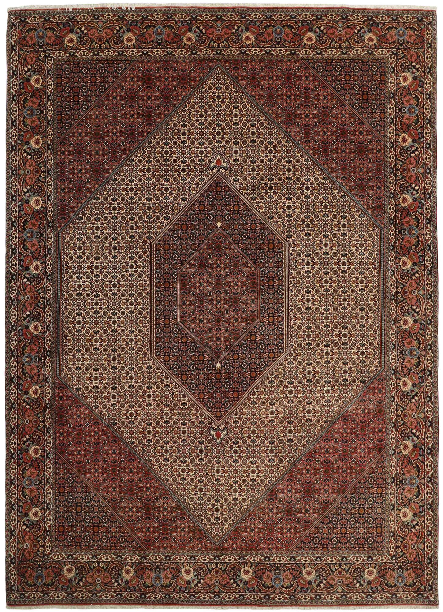 
    Bidjar with silk - Brown - 250 x 350 cm
  